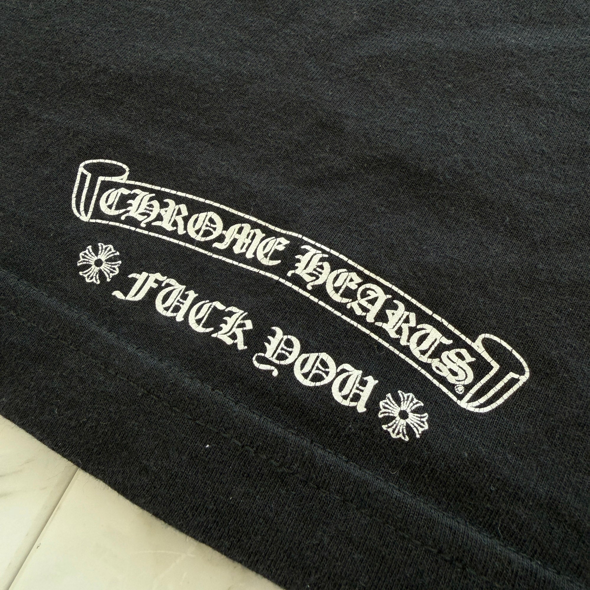 CHROME HEARTS Back Scroll Label Logo Long Sleeve Tee Size L クロムハーツ バックスクロールラベルロゴ ロングスリーブTシャツ サイズL