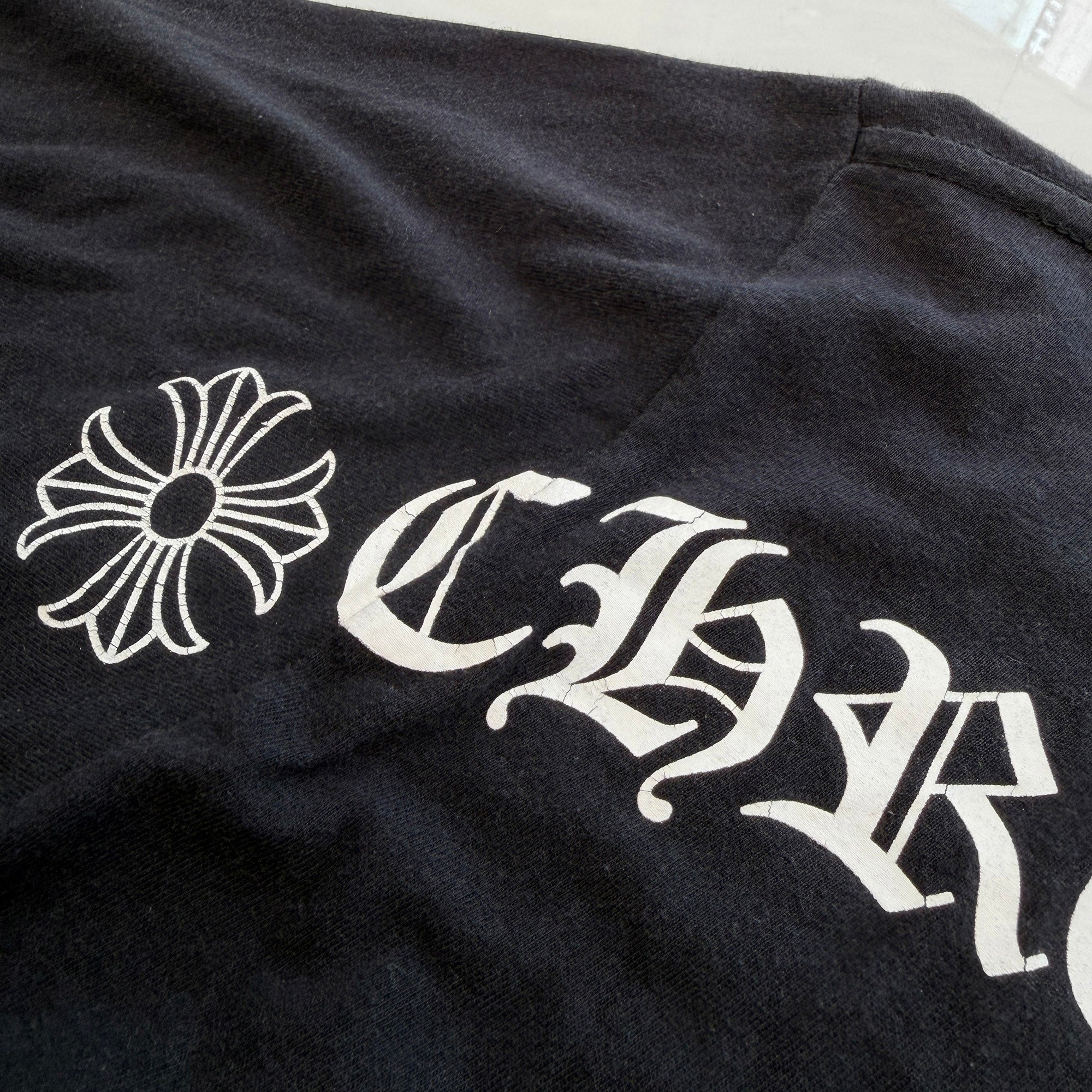 CHROME HEARTS Back Arch FUCK YOU Logo Long Sleeve Tee Size M クロムハーツ バックアーチ USA ロゴ 長袖Tシャツ サイズM