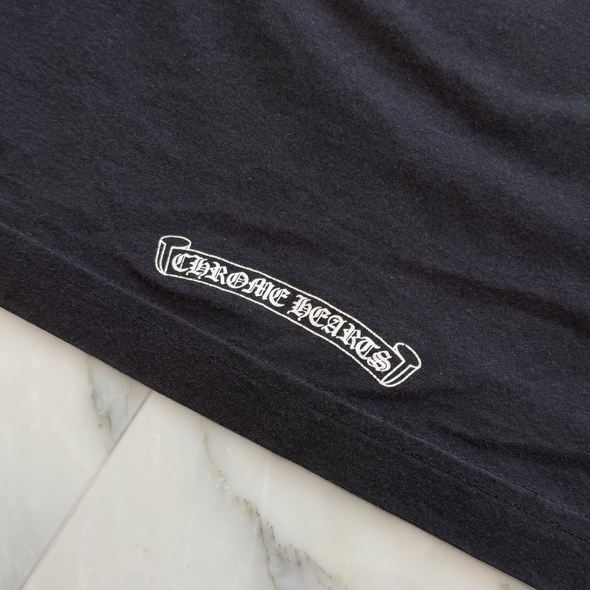 CHROME HEARTS Back Arch FUCK YOU Logo Long Sleeve Tee Size M クロムハーツ バックアーチ USA ロゴ 長袖Tシャツ サイズM