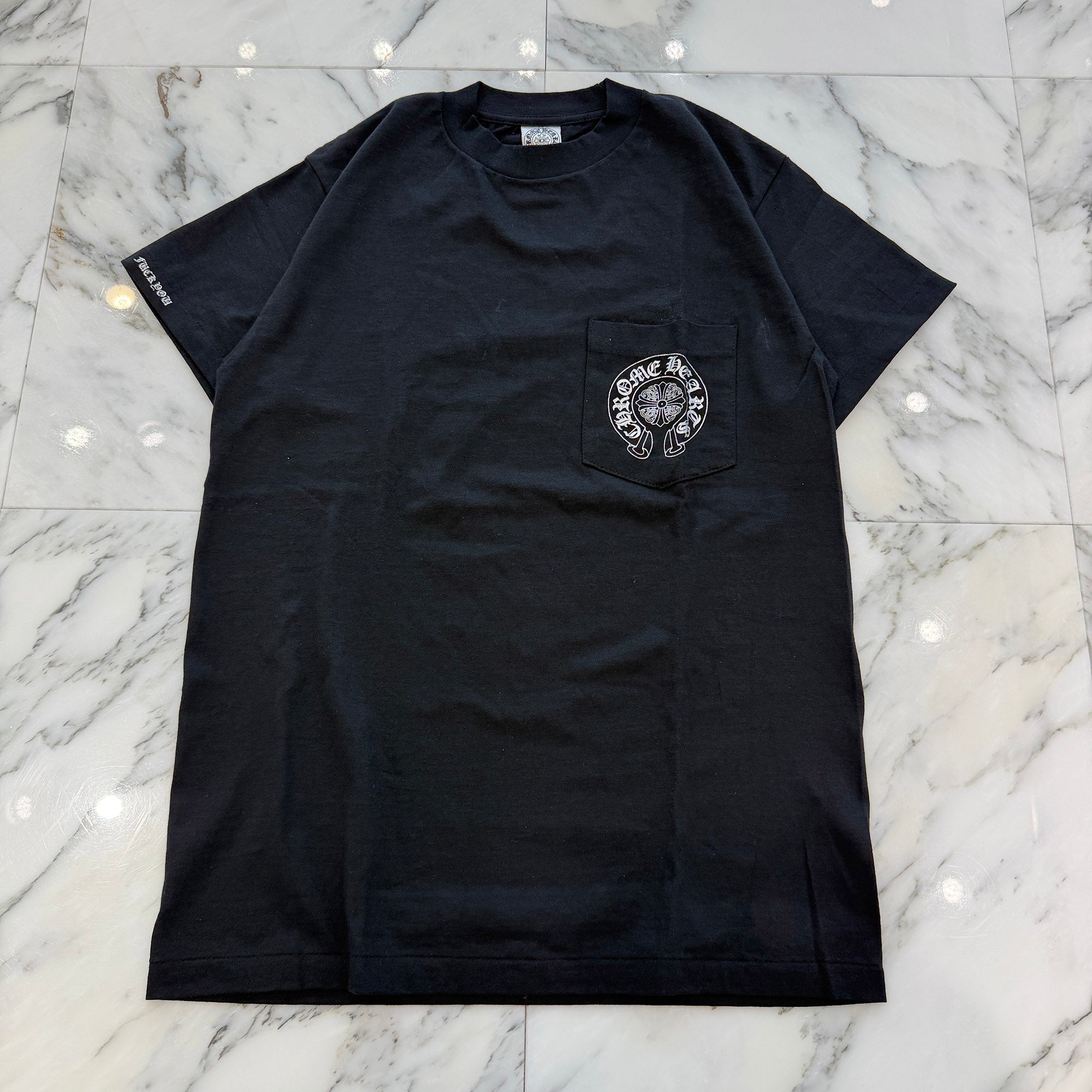 CHROME HEARTS Horseshoe Back Cemetery Cross Print Tee Size M クロムハーツ ホースシュー バックセメタリークロスプリント Tシャツ サイズM