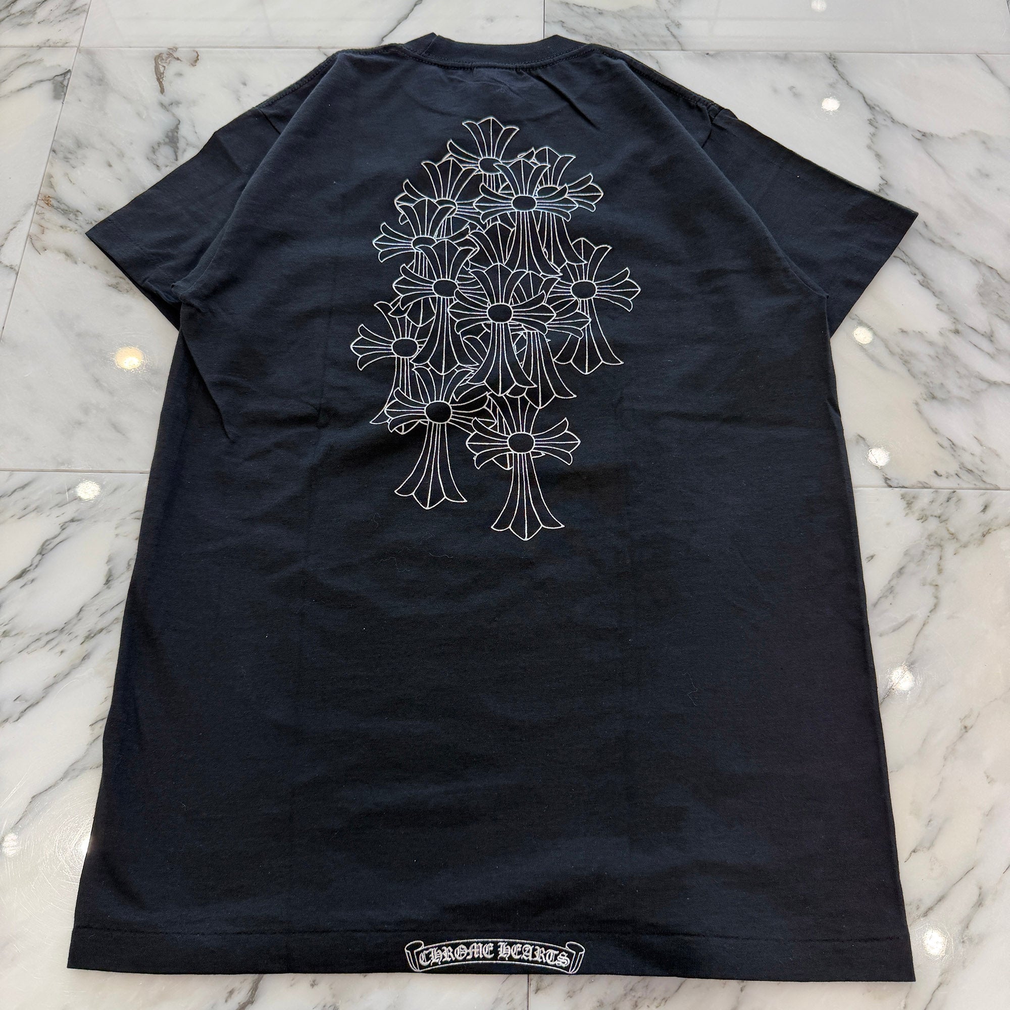CHROME HEARTS Horseshoe Back Cemetery Cross Print Tee Size M クロムハーツ ホースシュー バックセメタリークロスプリント Tシャツ サイズM