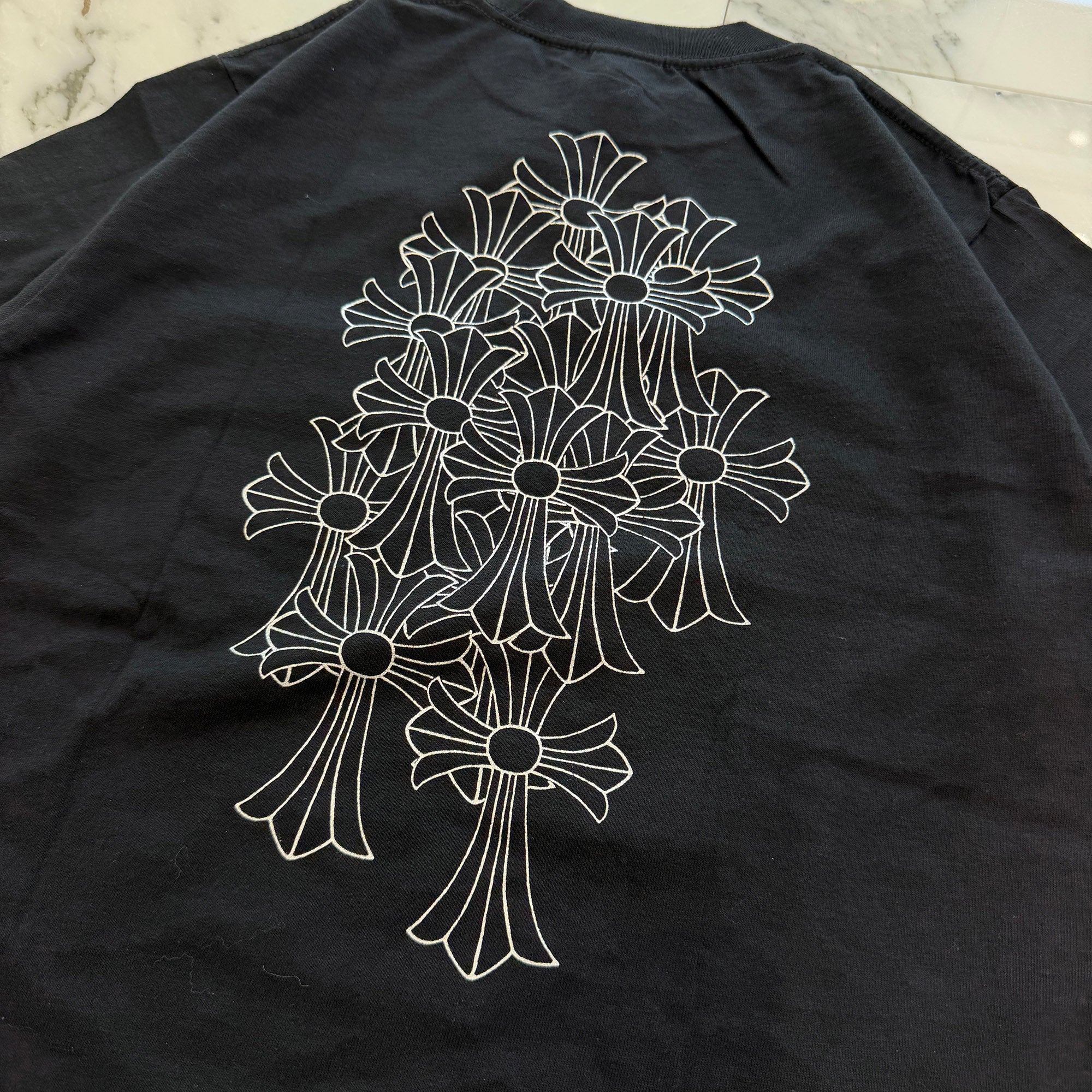 CHROME HEARTS Horseshoe Back Cemetery Cross Print Tee Size M クロムハーツ ホースシュー バックセメタリークロスプリント Tシャツ サイズM