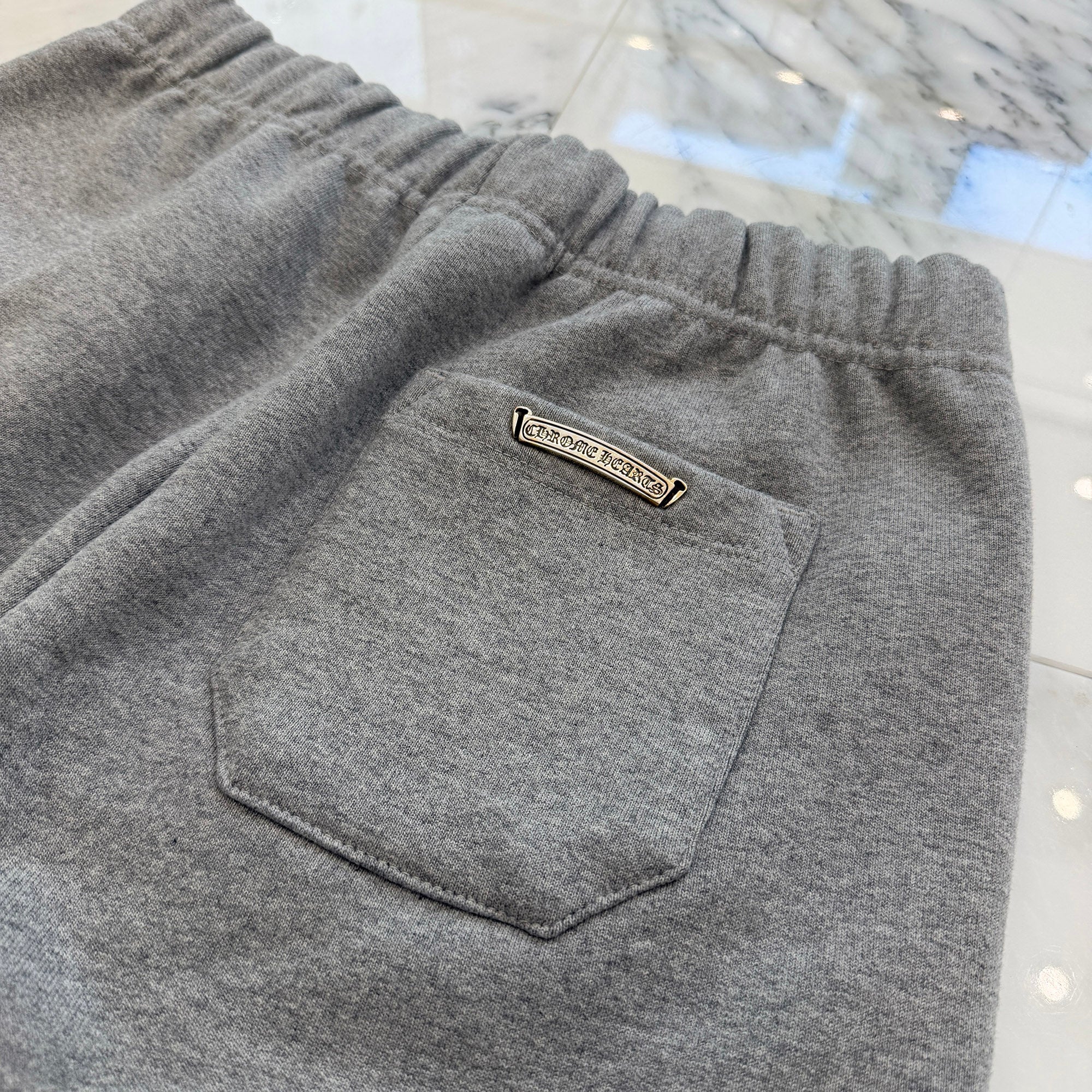 CHROME HEARTS Y NOT 3 Cemetery Cross Patch Sweat Shorts Size S クロムハーツ ワイノット 3 セメタリー クロスパッチ スウェットショーツ サイズS