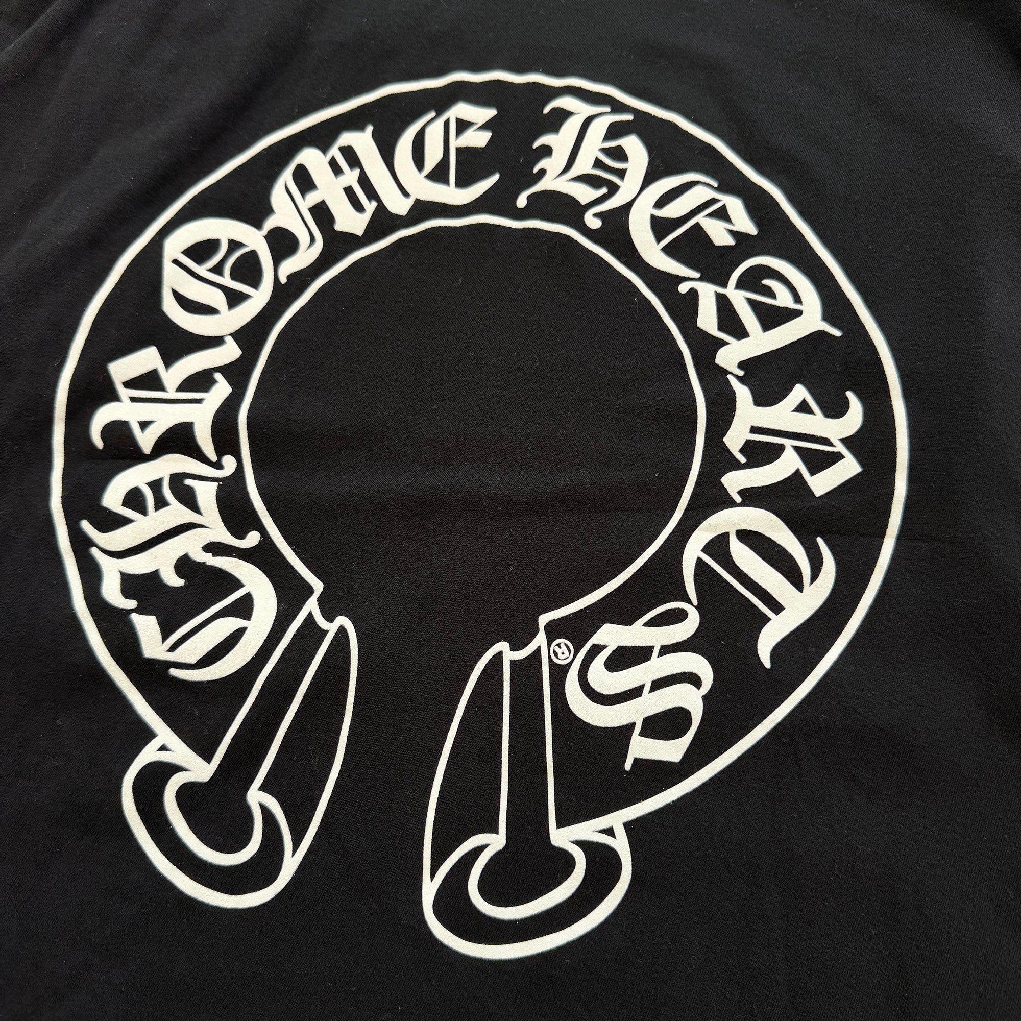 CHROME HEARTS Floral Cross Horseshoe Long Sleeve Tee Size L クロムハーツ フローラルクロス ホースシュー ロングスリーブ Tシャツ サイズL