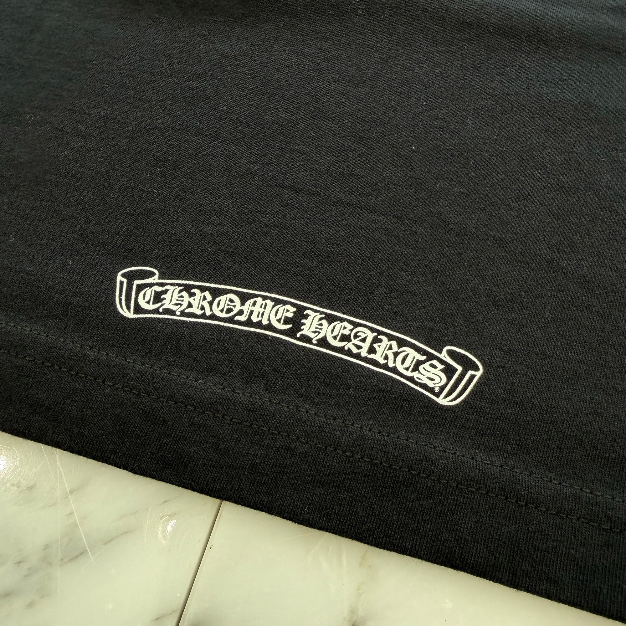 CHROME HEARTS American Flag Scroll Logo Tee Size S クロムハーツ アメリカ国旗 スクロールロゴ Tシャツ サイズS