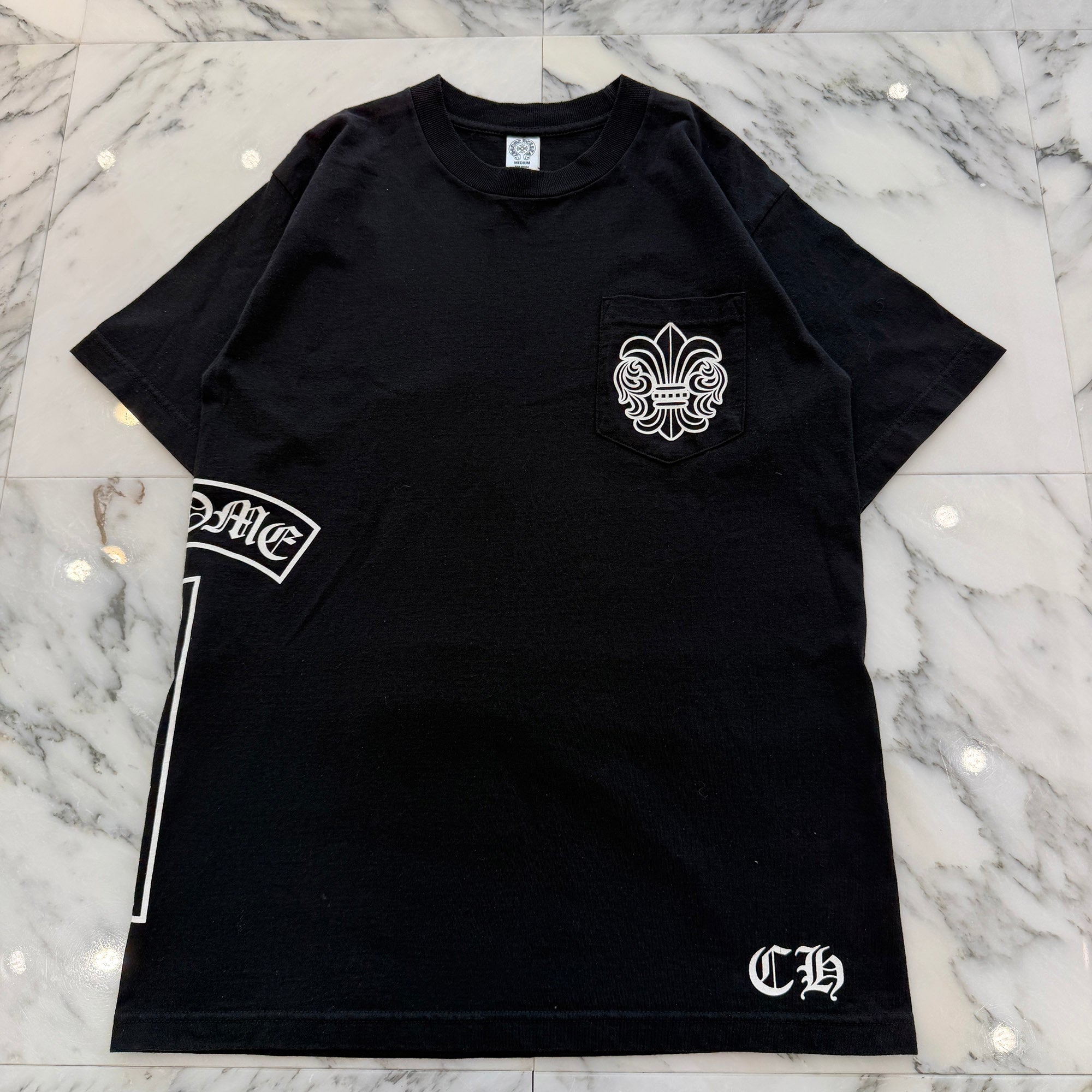 CHROME HEARTS BS Flare Side Vertical Logo Tee Size M クロムハーツ BSフレア サイド ヴァーティカルロゴ Tシャツ サイズM