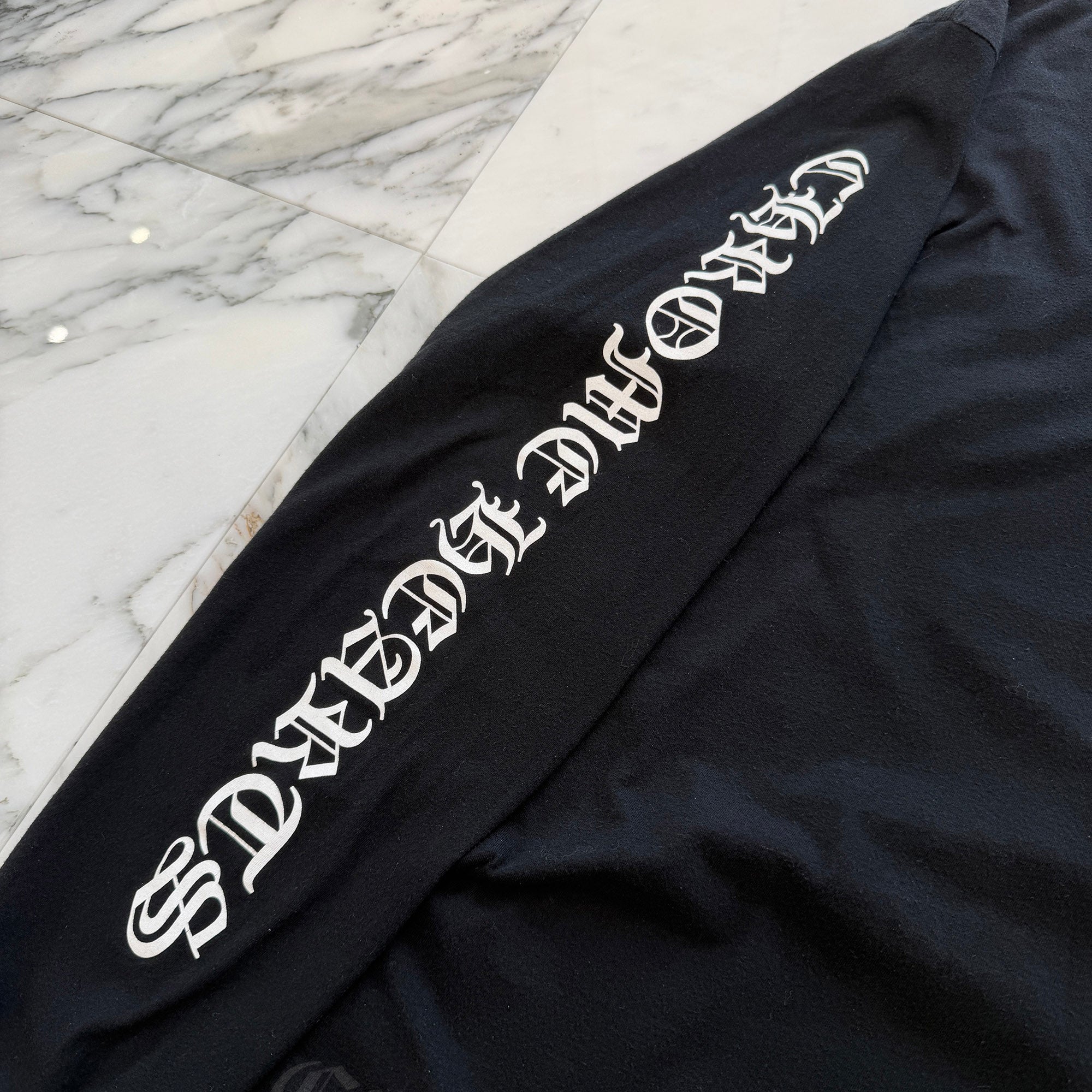 CHROME HEARTS Tonal Celtic Cross Horseshoe Long Sleeve Tee Size M クロムハーツ トーナル セルティック クロス ホースシュー ロングスリーブTシャツ サイズM