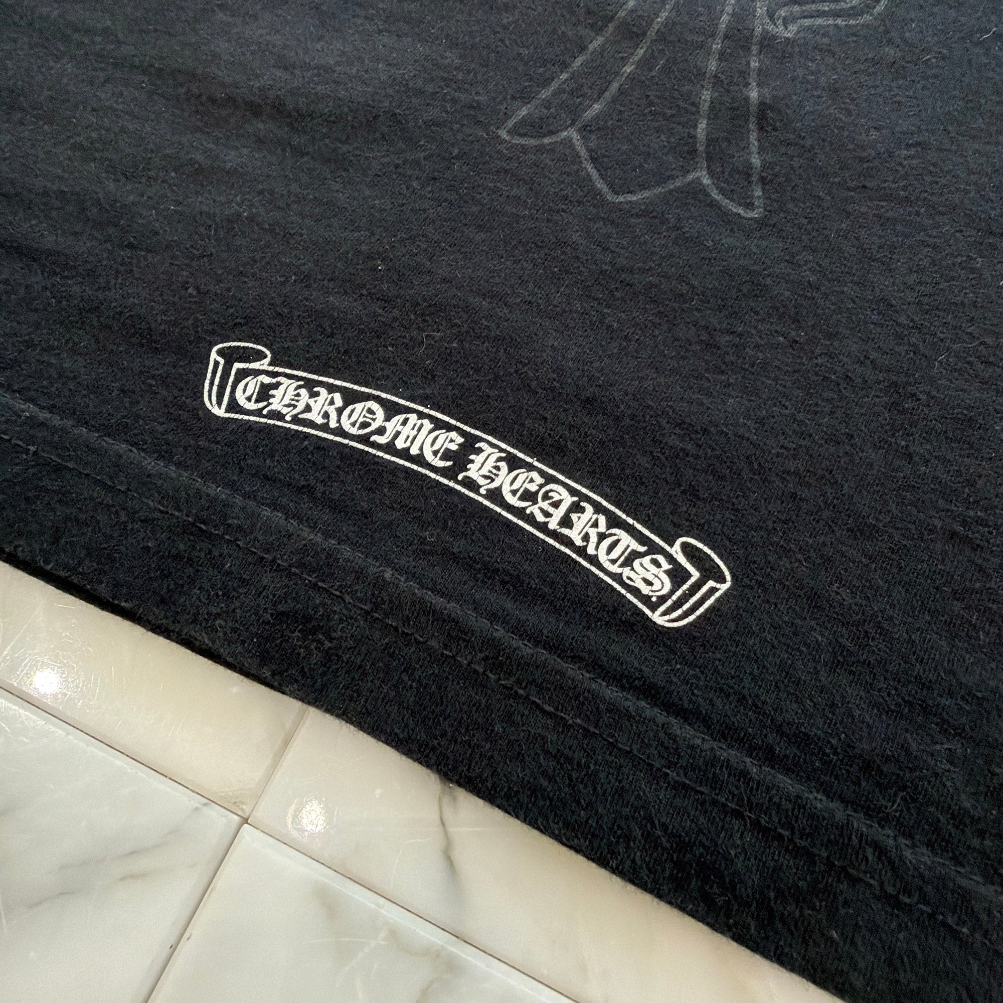CHROME HEARTS Tonal Celtic Cross Horseshoe Long Sleeve Tee Size M クロムハーツ トーナル セルティック クロス ホースシュー ロングスリーブTシャツ サイズM