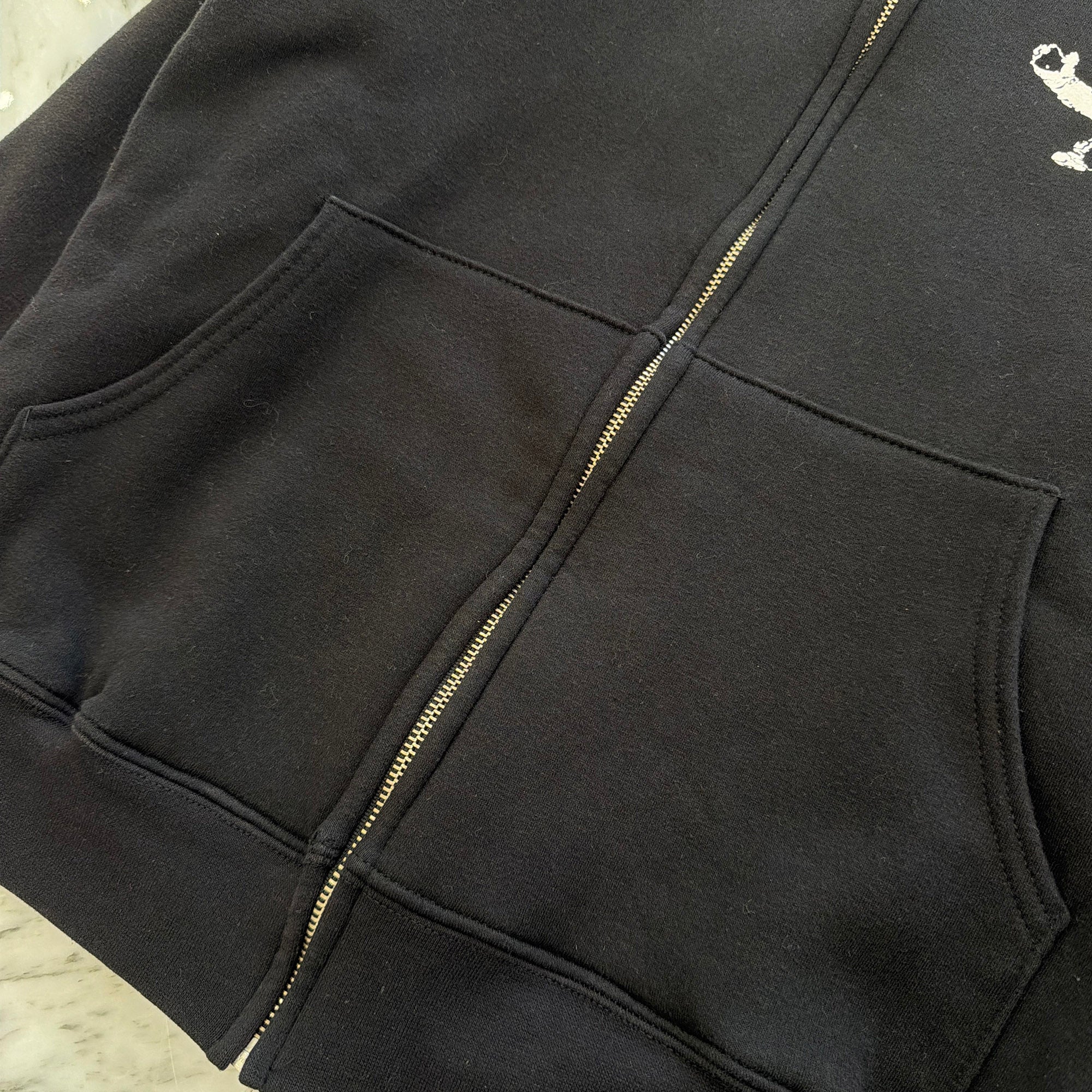 CHROME HEARTS Foti Harris Teeter Thermal Zip Up Hoodie Size M クロムハーツ フォティ ハリス ティーター サーマル ジップアップフーディ サイズM