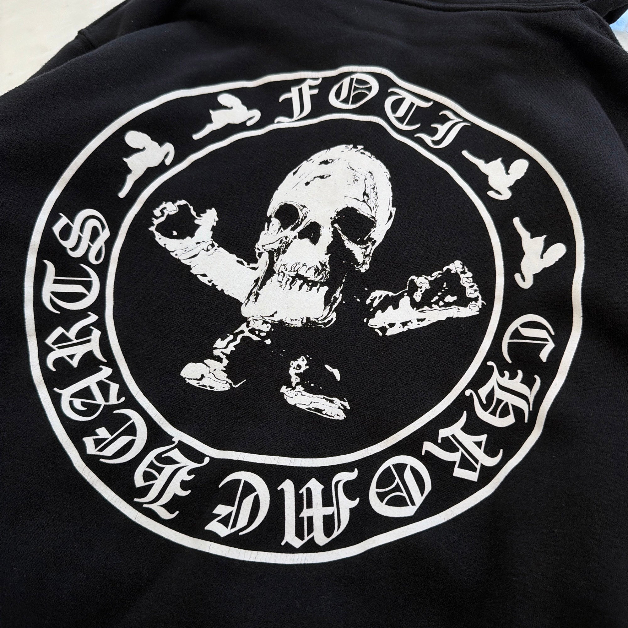 CHROME HEARTS Foti Harris Teeter Thermal Zip Up Hoodie Size M クロムハーツ フォティ ハリス ティーター サーマル ジップアップフーディ サイズM