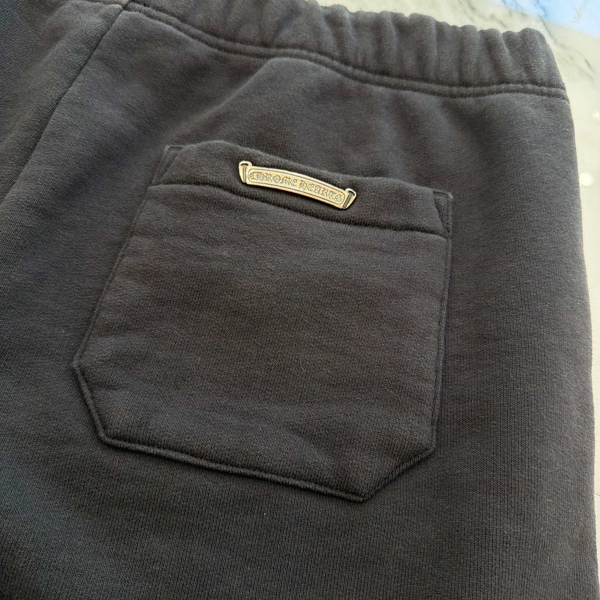 CHROME HEARTS Y NOT 3 Cemetery Cross Patch Sweat Shorts Size L クロムハーツ ワイノット 3セメタリークロスパッチ スウェットショーツ サイズL