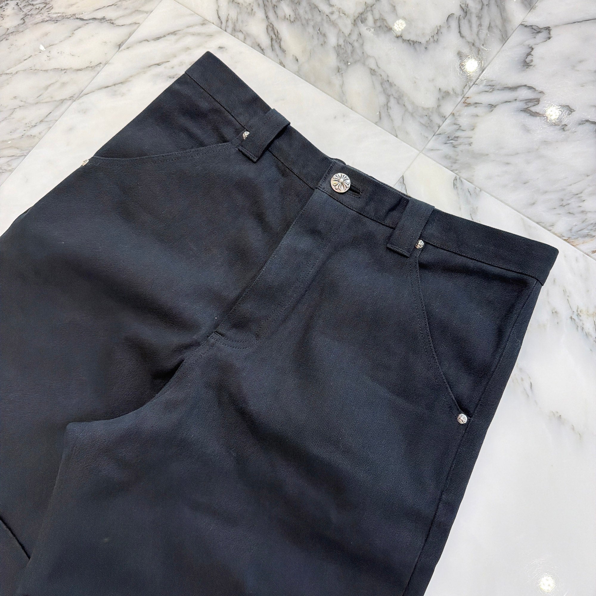 CHROME HEARTS KS FIT Cross Ball Button Denim Pants Size 36 クロム