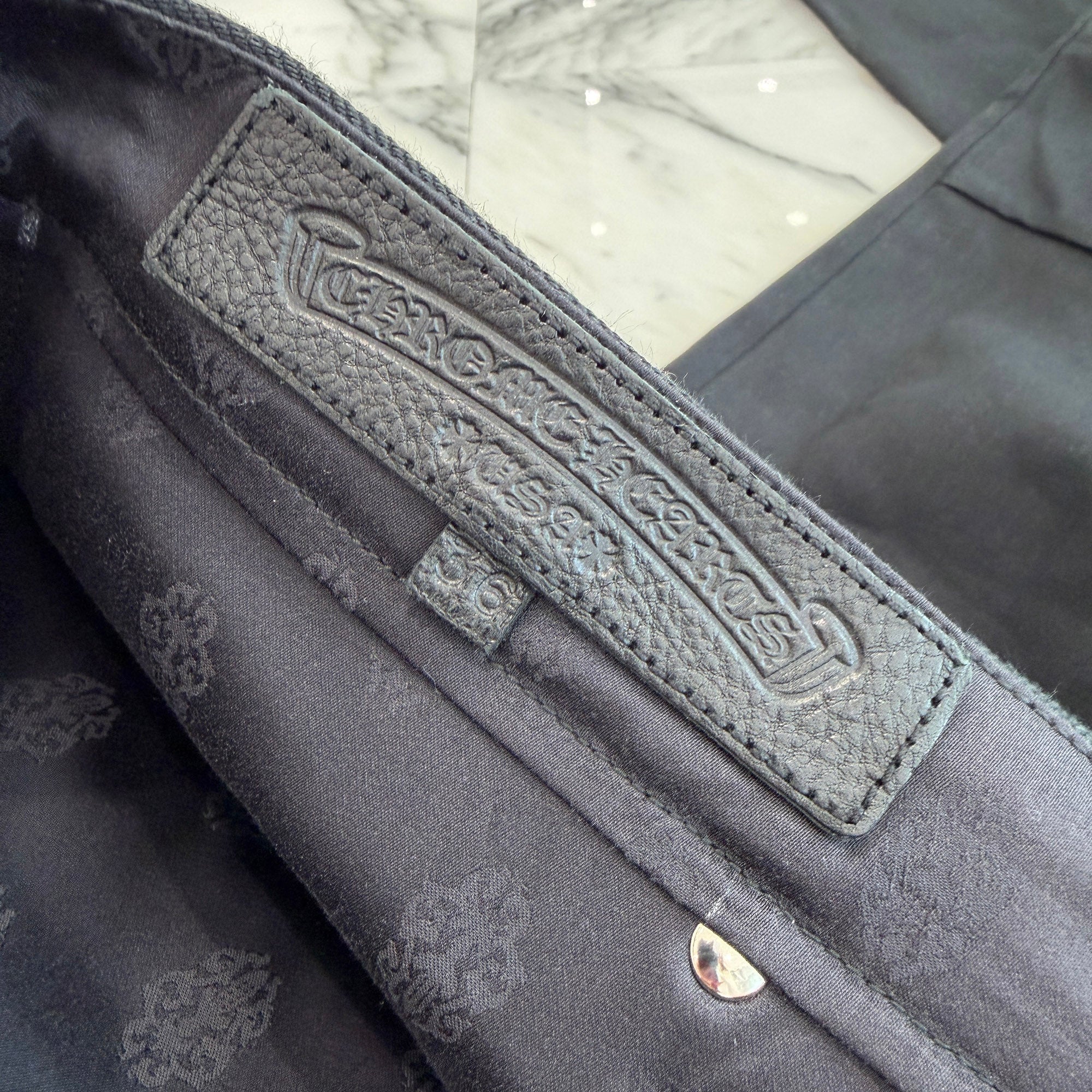 CHROME HEARTS KS FIT Cross Ball Button Denim Pants Size 36 クロムハーツ KSフィット クロスボールボタン デニムパンツ サイズ36