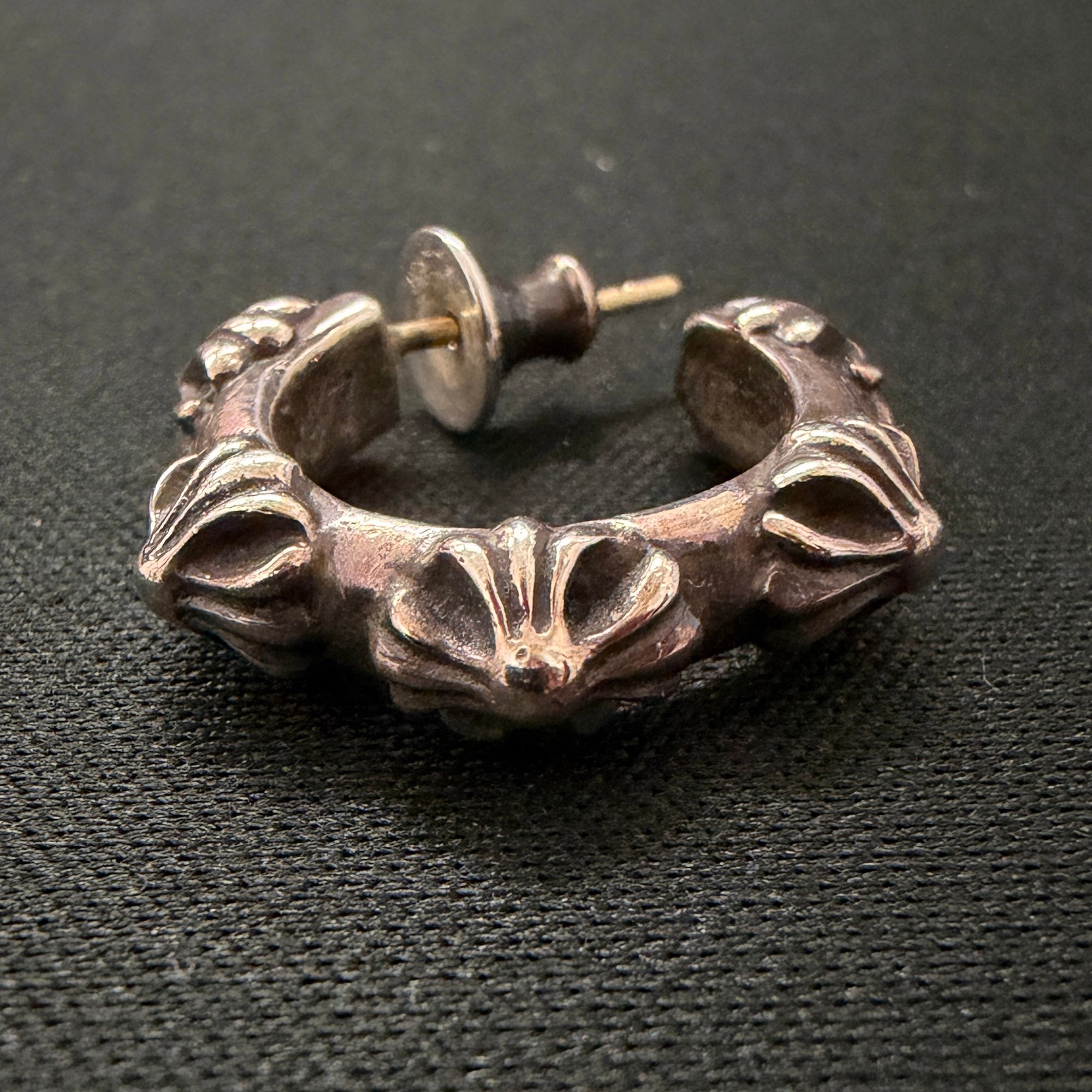 CHROME HEARTS CH CROSS HOOP Earring クロムハーツ CHクロス フープ