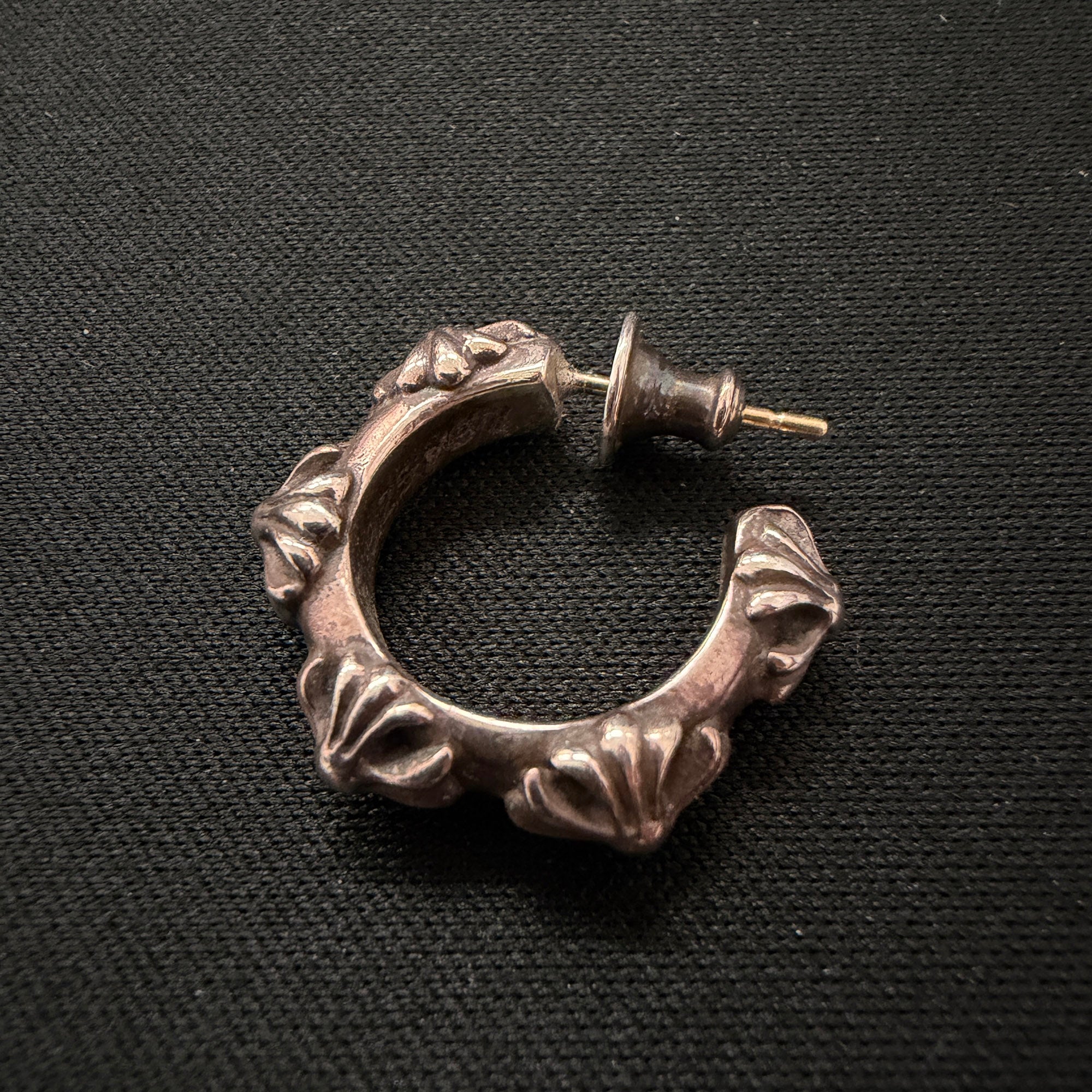 CHROME HEARTS CH CROSS HOOP Earring クロムハーツ CHクロス フープ