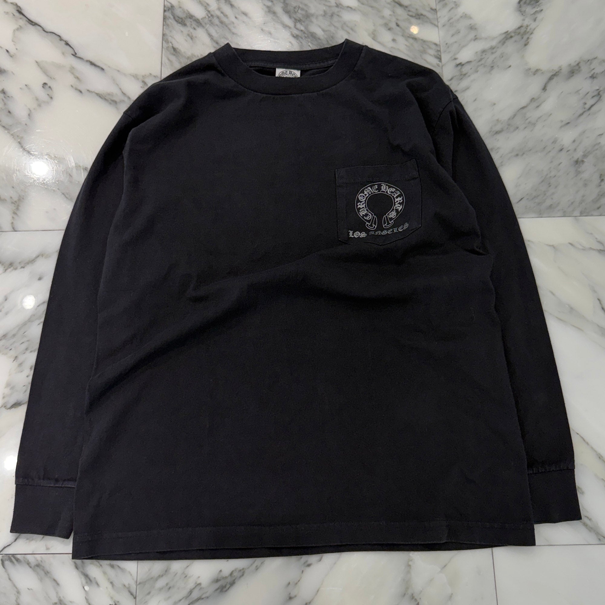 CHROME HEARTS Los Angeles Limited Back T-Bar Logo Fuck You Print Long Sleeve Tee Size S クロムハーツ ロサンゼルス限定 バックTバーロゴ ファックユー プリントロングスリーブTシャツ サイズS