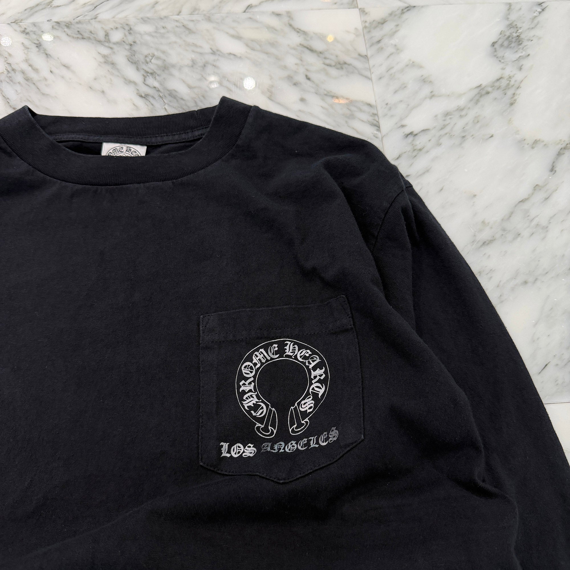 CHROME HEARTS Los Angeles Limited Back T-Bar Logo Fuck You Print Long Sleeve Tee Size S クロムハーツ ロサンゼルス限定 バックTバーロゴ ファックユー プリントロングスリーブTシャツ サイズS