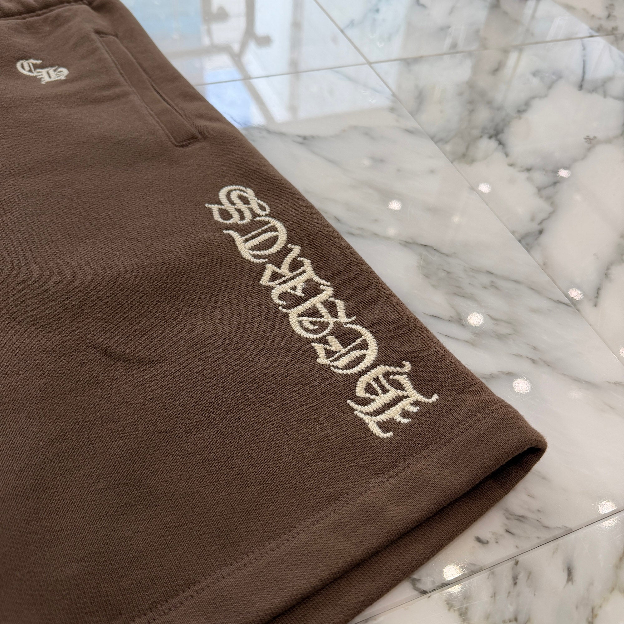 CHROME HEARTS Y NOT SLO RIDE Logo Sweat Half Pants Size S クロムハーツ ワイノット スローライド ロゴ スウェットハーフパンツ サイズS