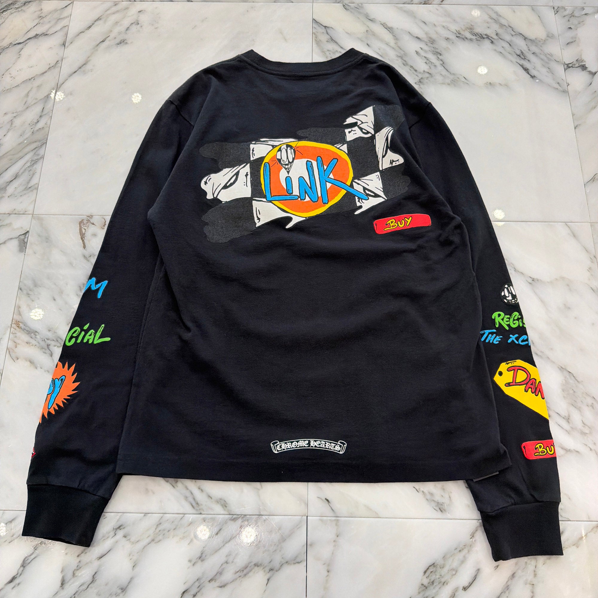 CHROME HEARTS × MATTY BOY PPO LINK Sex Records Long Sleeve Tee Size S クロムハーツ × マッティボーイ PPO リンク セックスレコーズ ロングスリーブTシャツ サイズS