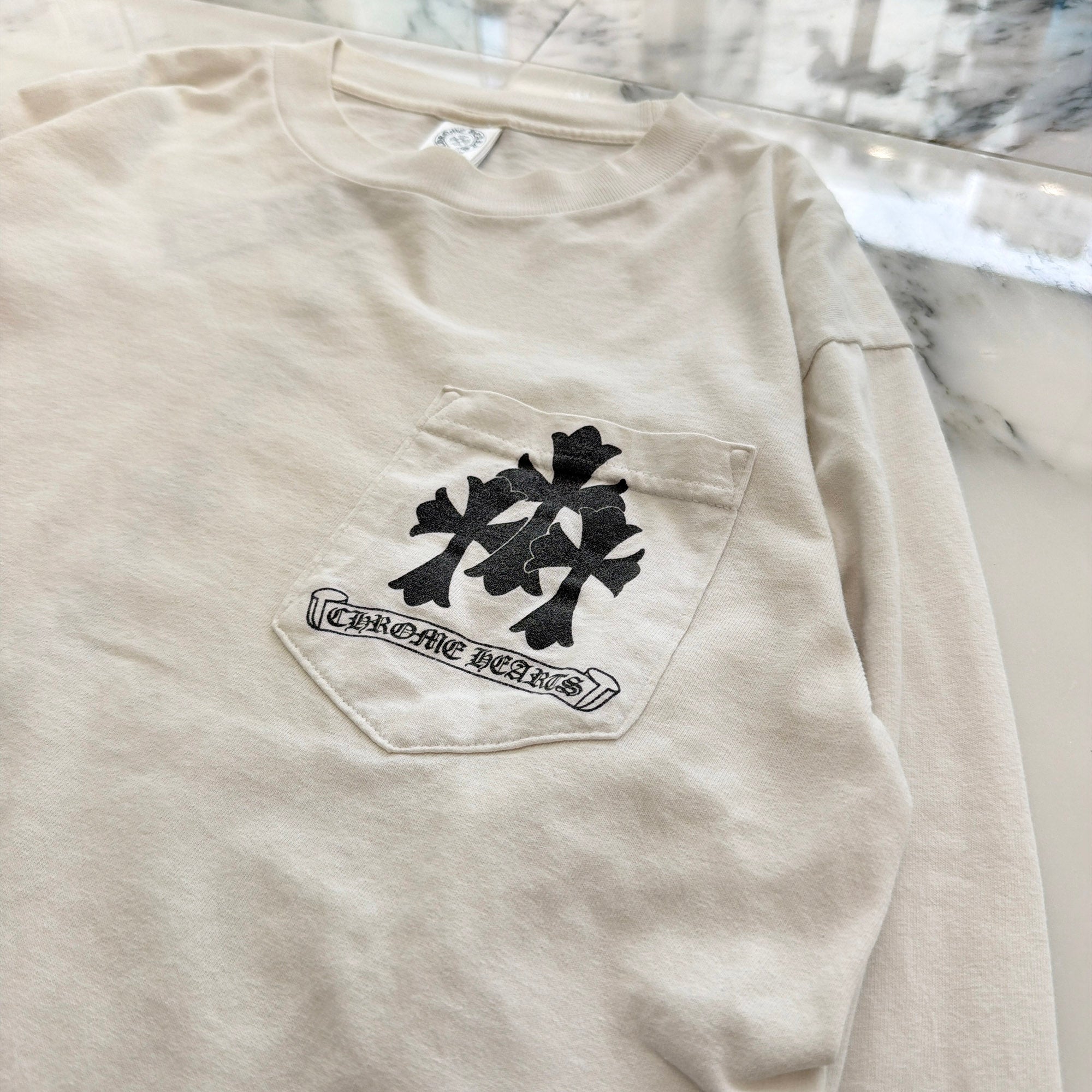 CHROME HEARTS Tire Track Long Sleeve Tee Size M クロムハーツ タイヤトラック ロングスリーブ Tシャツ サイズM