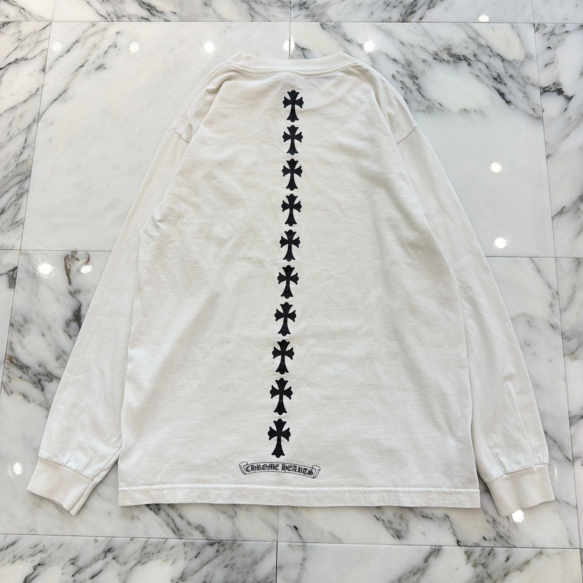 CHROME HEARTS Tire Track Long Sleeve Tee Size M クロムハーツ タイヤトラック ロングスリーブ Tシャツ サイズM