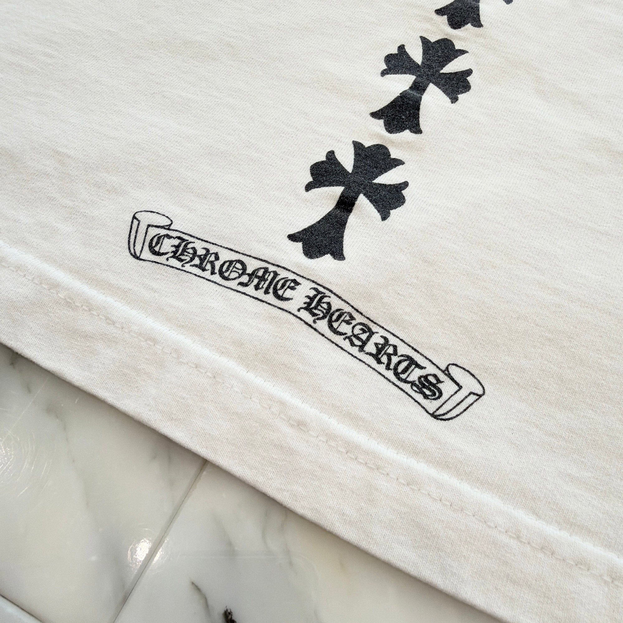 CHROME HEARTS Tire Track Long Sleeve Tee Size M クロムハーツ タイヤトラック ロングスリーブ Tシャツ サイズM