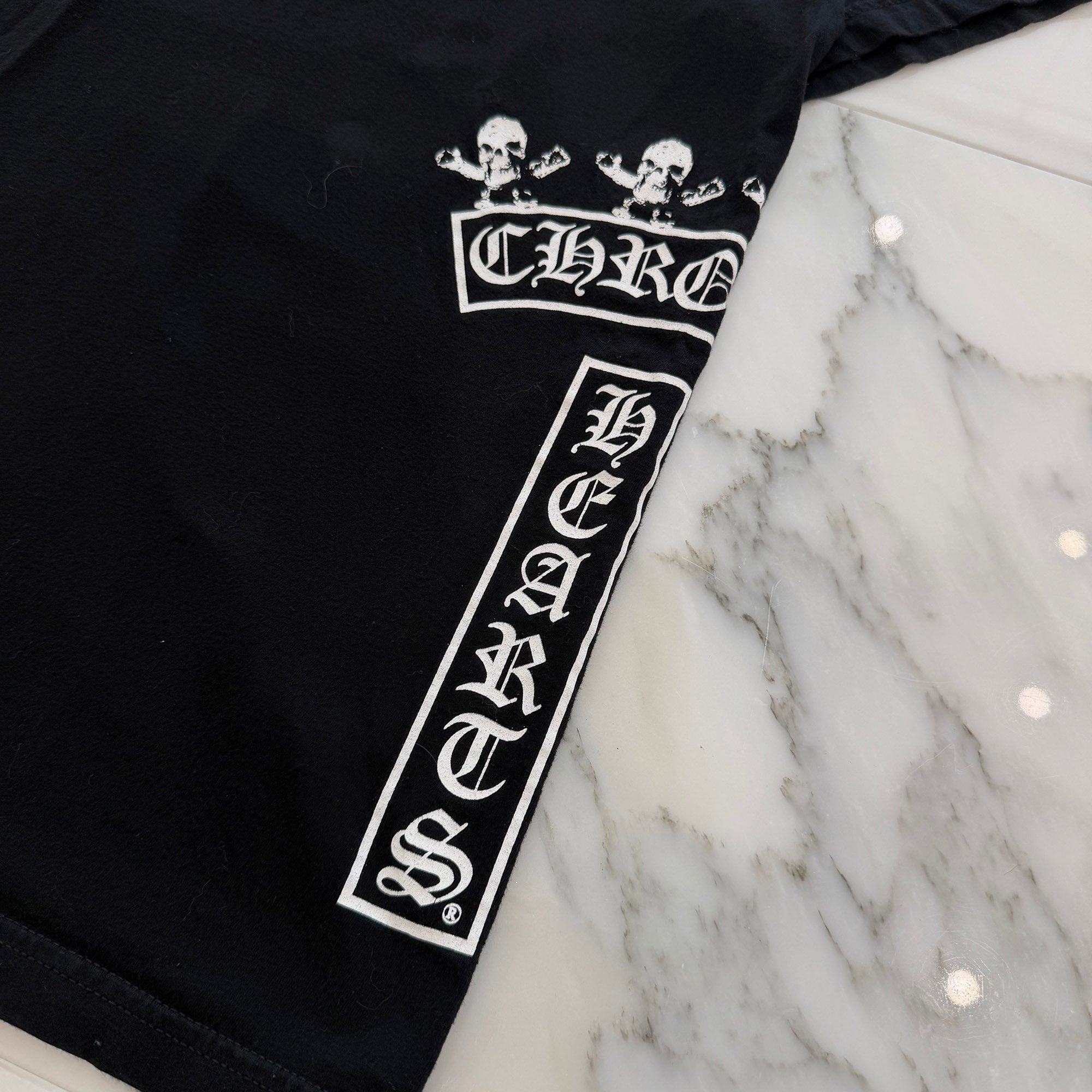 CHROME HEARTS FOTI Harris Teeter Print T Bar Logo Tee Size M クロムハーツ フォティ・ハリスティーター プリント Tバ－ ロゴTシャツ サイズM