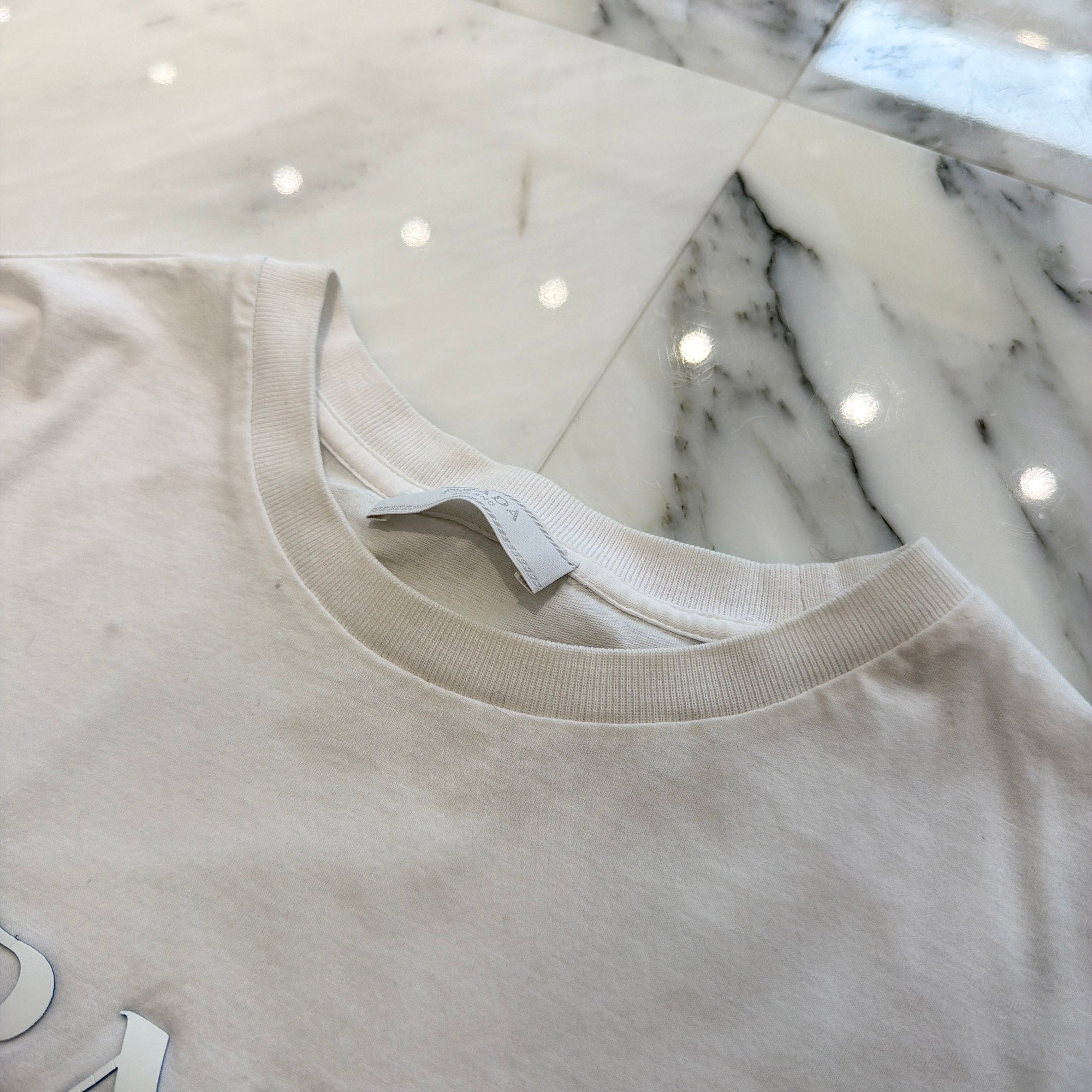 PRADA 2022SS Embossed Logo Crew Neck Cotton Tee UJN815 S221 1052 Size M プラダ エンボスロゴ クルーネック コットン Tシャツ サイズM