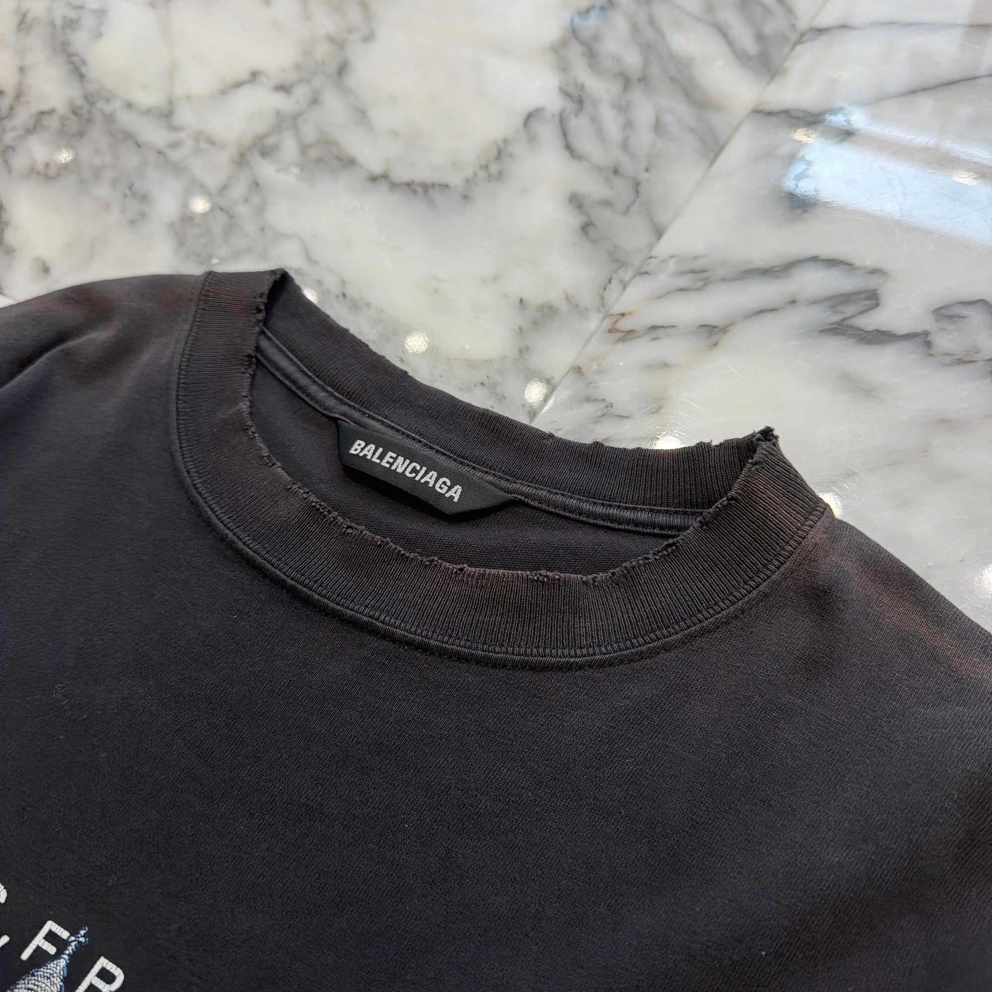 BALENCIAGA 2020AW "NOTRE DAME" Print Long Sleeve Tee 641667 TJVH6 Size XXS バレンシアガ  "ノートルダム" プリント ロングスリーブTシャツ サイズXXS