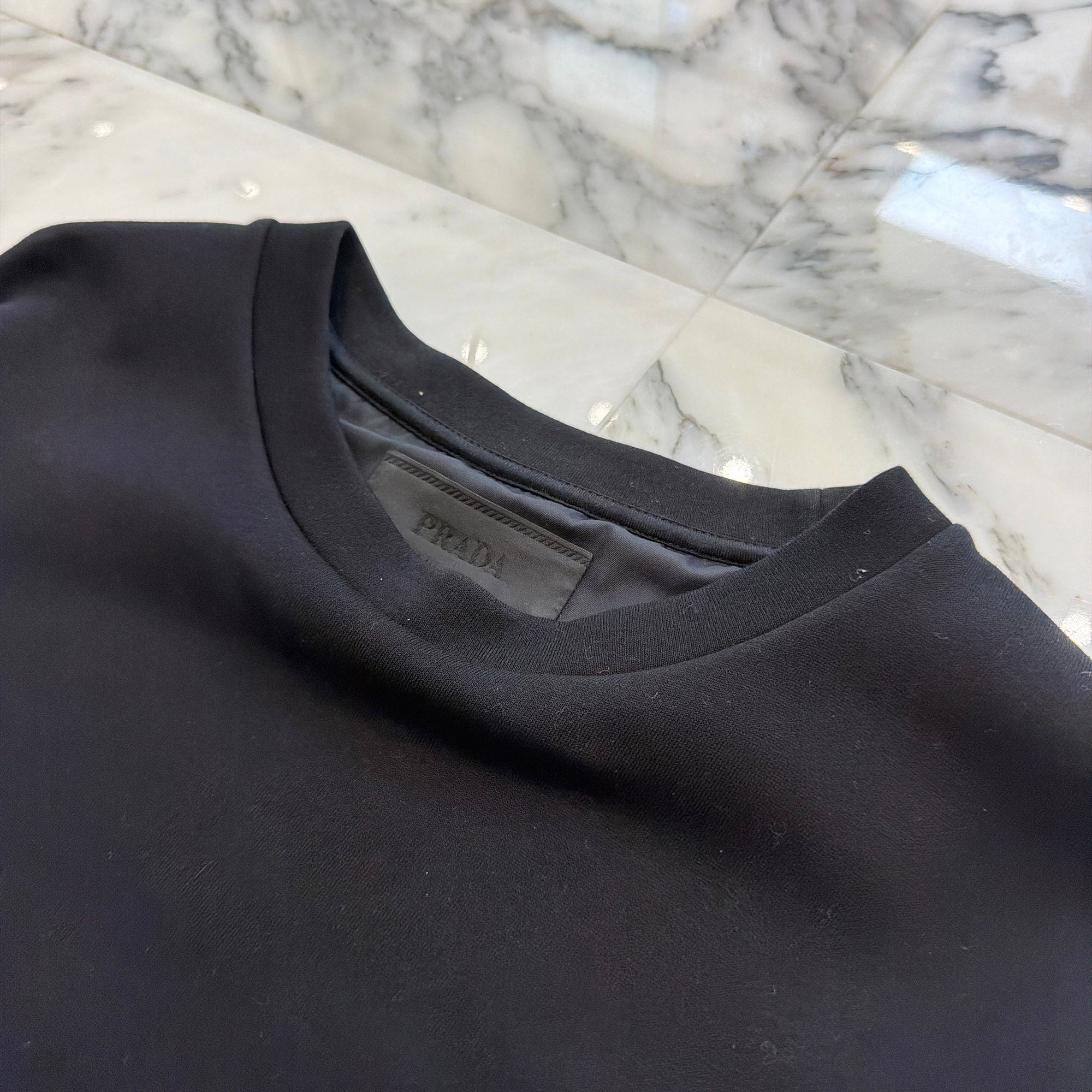 PRADA 2022AW Triangle Logo Technical Cotton Sweratshirt Size M プラダ トライアングルロゴ テクニカルコットン スウェットシャツ サイズM