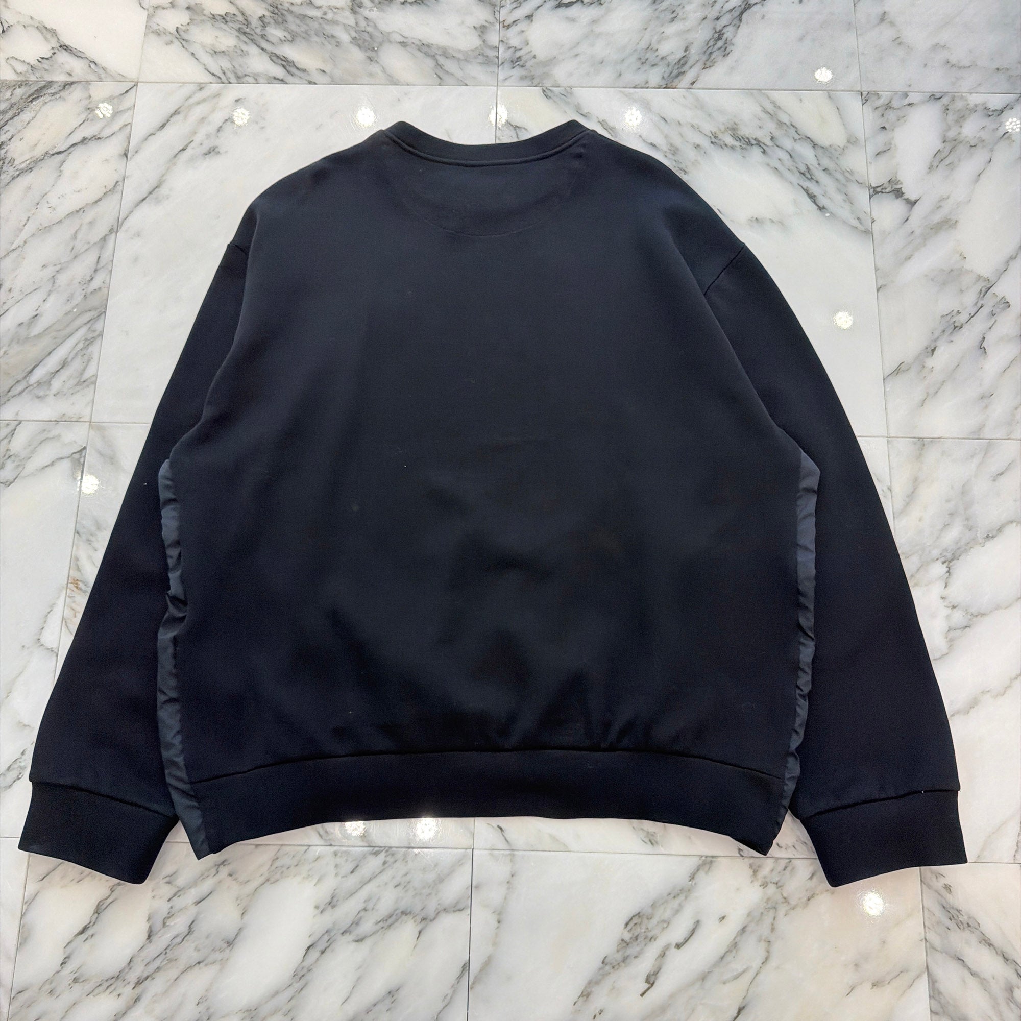 PRADA 2022AW Triangle Logo Technical Cotton Sweratshirt Size M プラダ トライアングルロゴ テクニカルコットン スウェットシャツ サイズM
