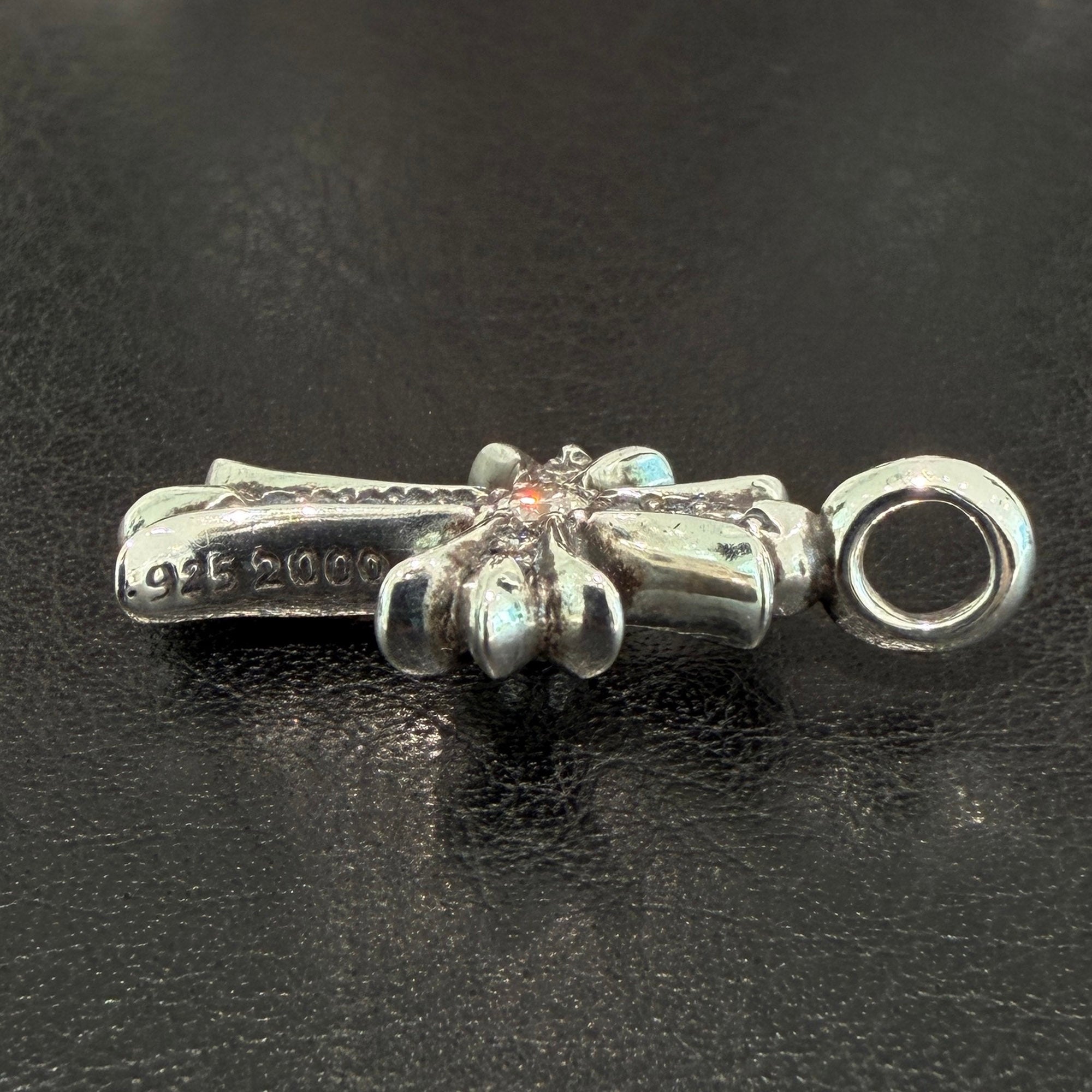 CHROME HEARTS Tiny Fat Cross Pave Diamond Pendant Top クロムハーツ タイニーファットクロス パヴェダイヤモンド ペンダントトップ