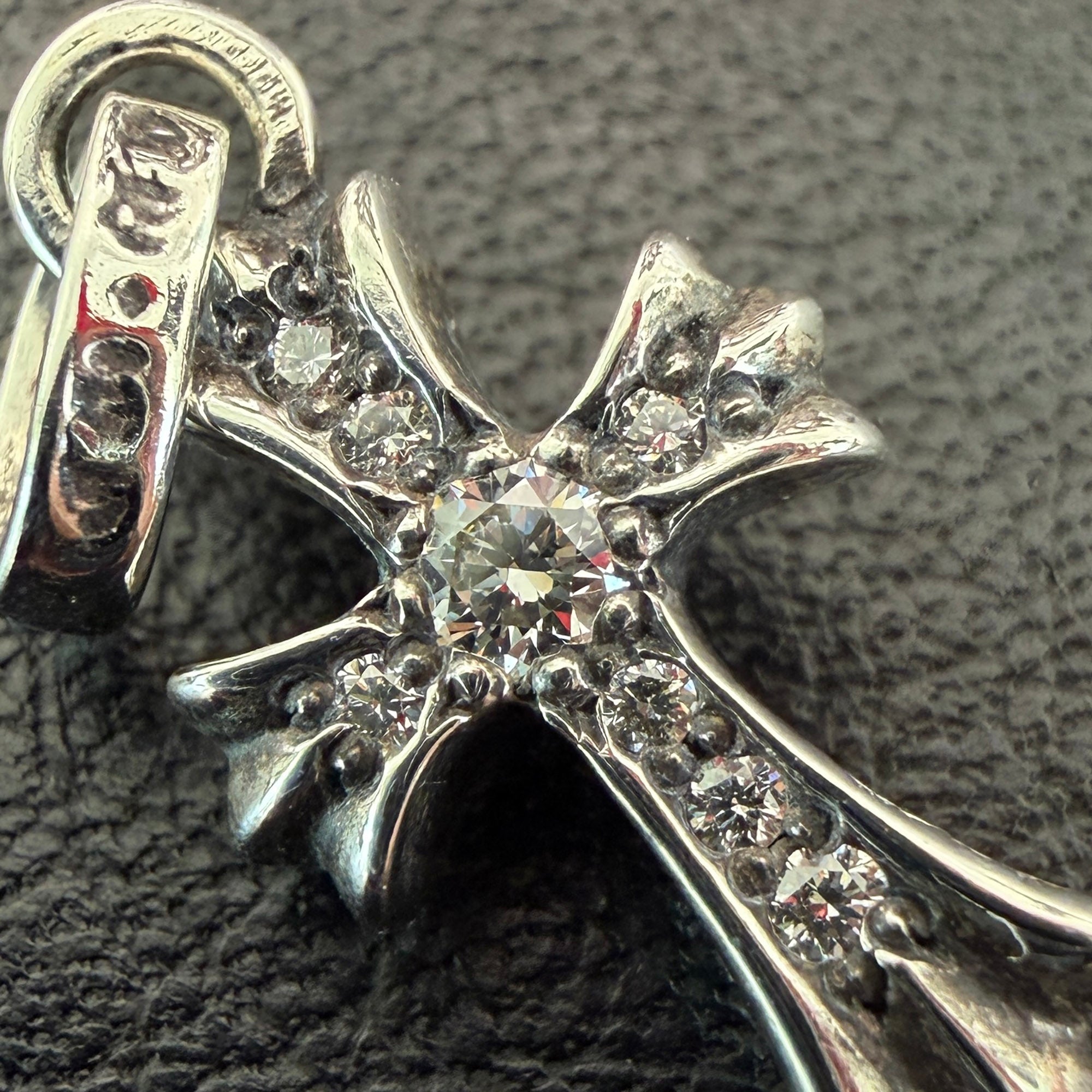 CHROME HEARTS Baby Fat Cross Pave Diamond Pendant Top クロムハーツ ベビーファット クロス パヴェダイヤモンド ペンダントトップ