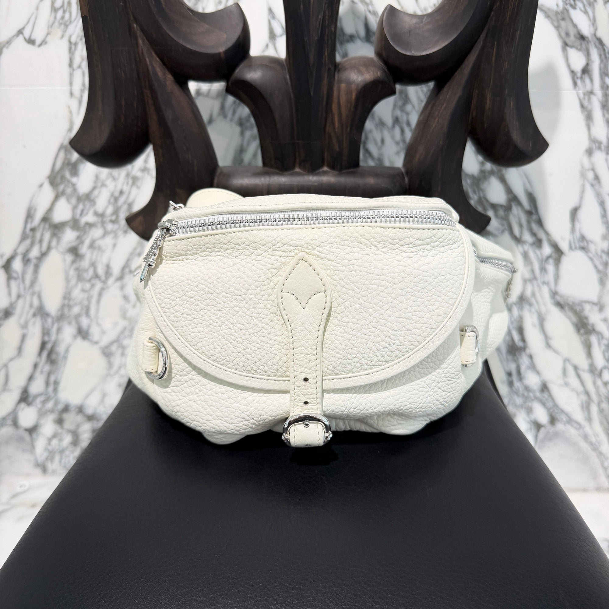 CHROME HEARTS 1 SNAT PACK MEDIUM LEATHER WAIST BAG クロムハーツ 1