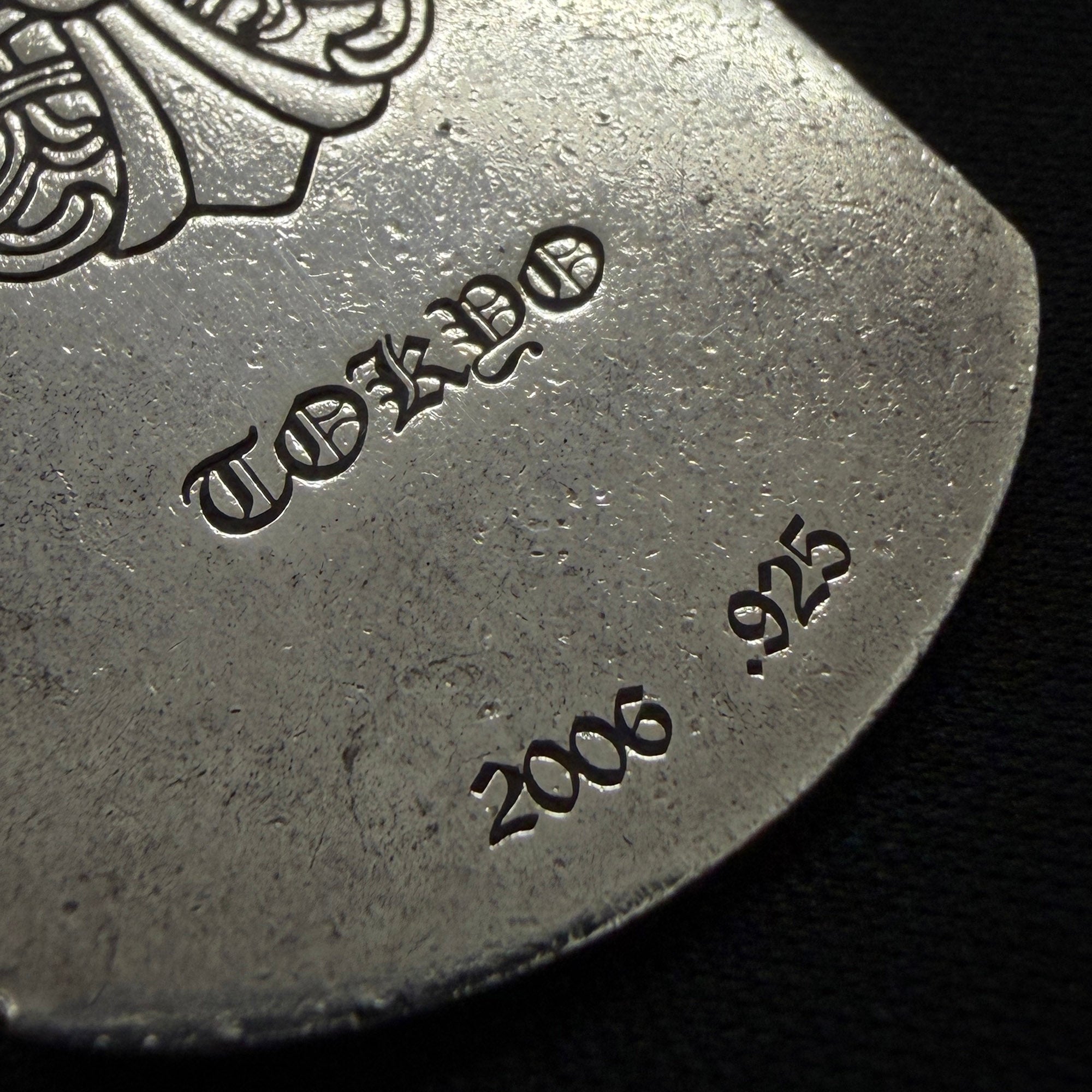 CHROME HEARTS Tokyo Limited Segmented Scroll Large Dog Tag Pendant Top クロムハーツ 東京限定 セグメンテッド スクロール ラージドッグタグ ペンダントトップ