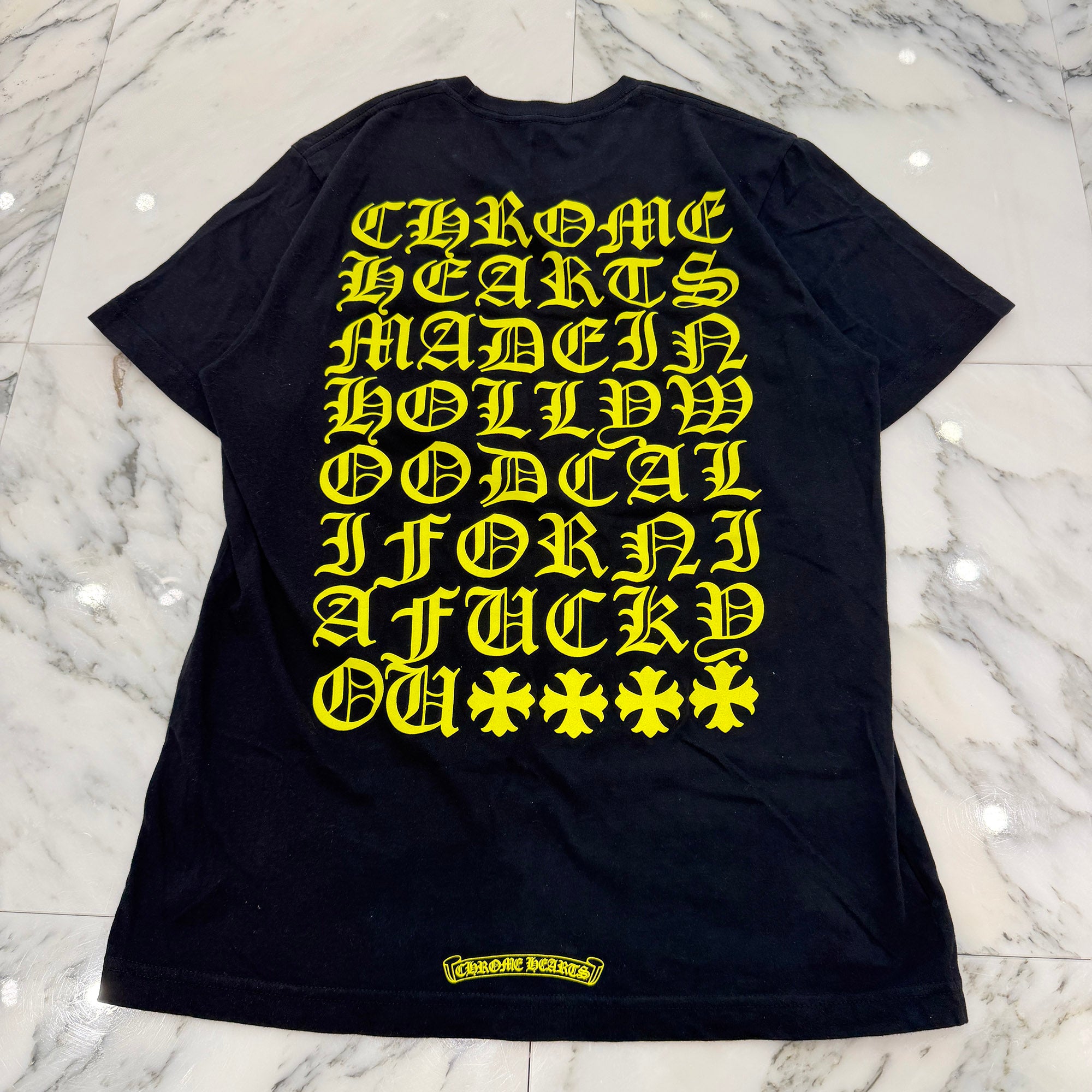 CHROME HEARTS Made In Hollywood Vertical Logo Tee Size M クロムハーツ メイドインハリウッド ヴァーティカルロゴ Tシャツ サイズM
