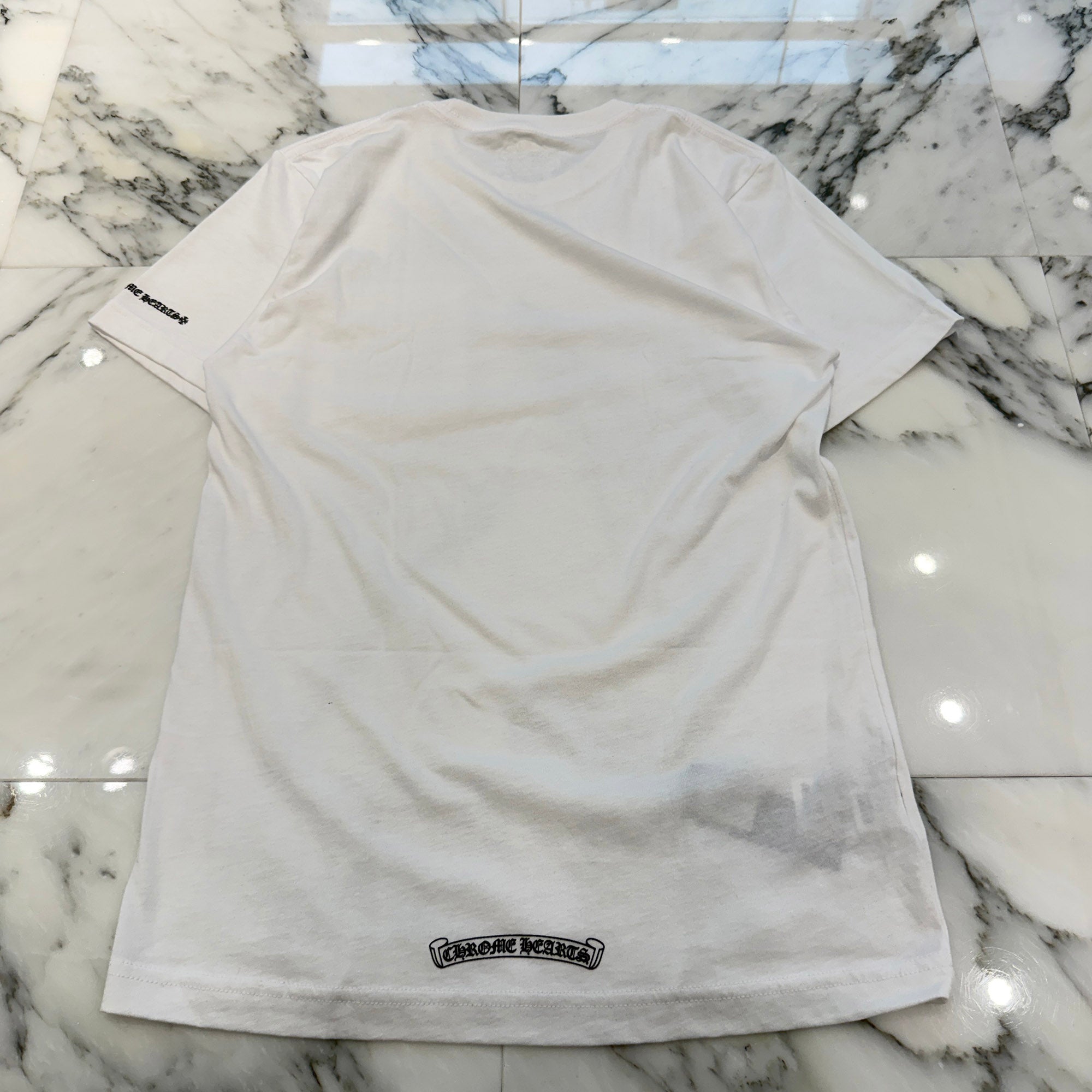 CHROME HEARTS Neck Logo Tee Size S クロムハーツ ネックロゴTシャツ サイズS