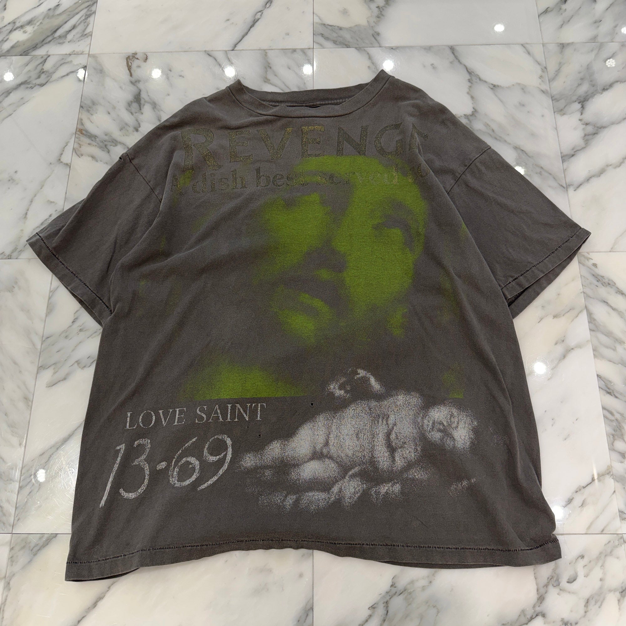 SAINT Mxxxxxx × BerBerJin 2023SS "REVENGE" S/S Tee SM-S23-0000-085 Size XXL セントマイケル×ベルベルジン "リベンジ" 半袖Tシャツ サイズXXL