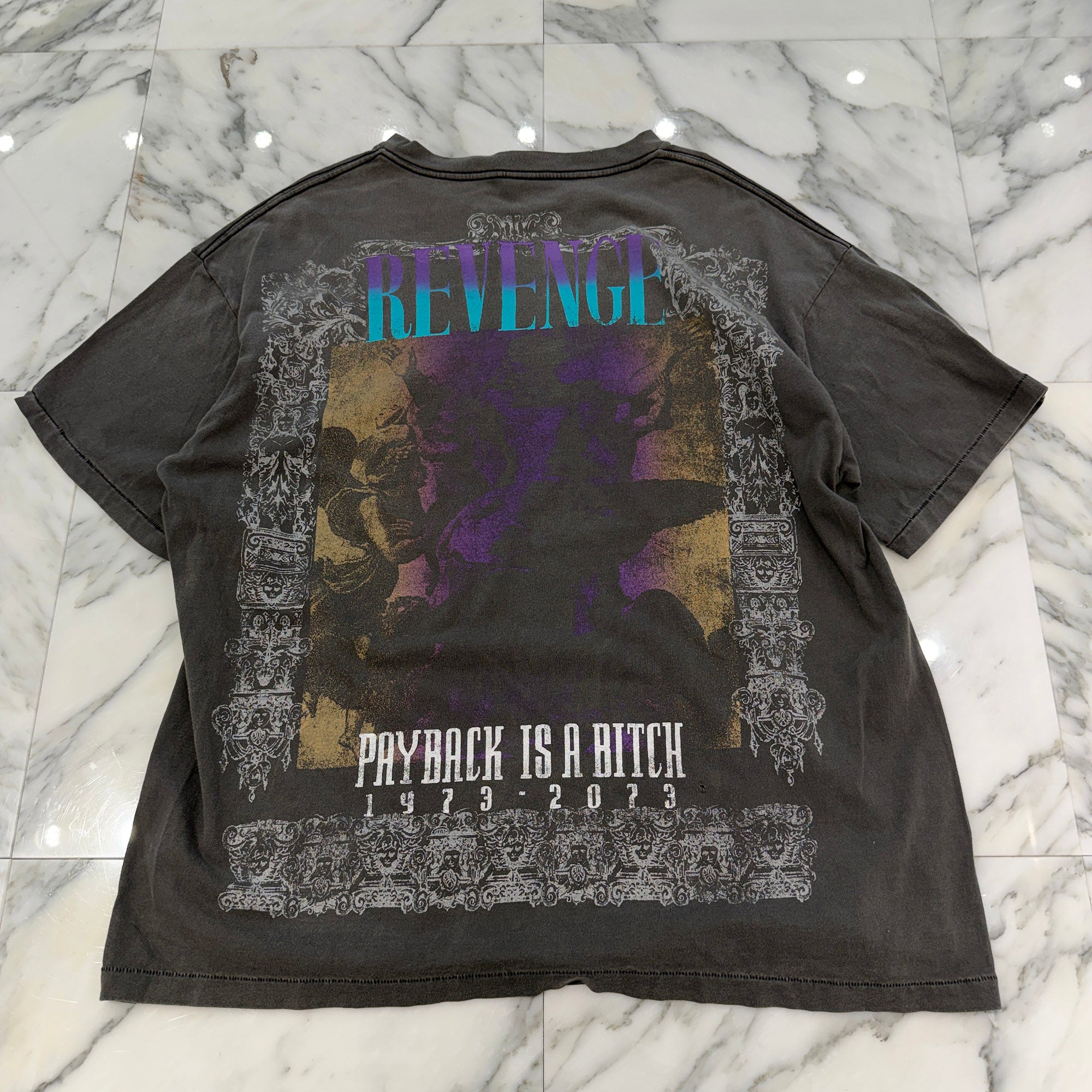 SAINT Mxxxxxx × BerBerJin 2023SS "REVENGE" S/S Tee SM-S23-0000-085 Size XXL セントマイケル×ベルベルジン "リベンジ" 半袖Tシャツ サイズXXL