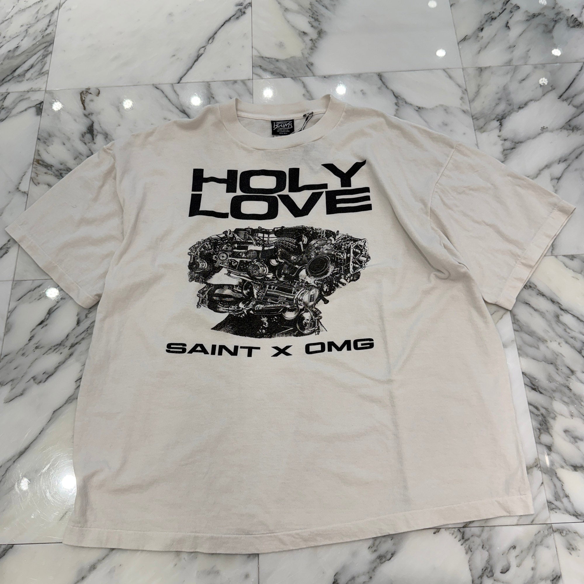 SAINT Mxxxxxx × KOSUKE KAWAMURA 2026SS "HOLY LOVE" S/S Tee SM-MK8-0000-C08 Size XXL セントマイケル×河村 康輔 "ホーリー・ラブ" 半袖Tシャツ サイズXXL