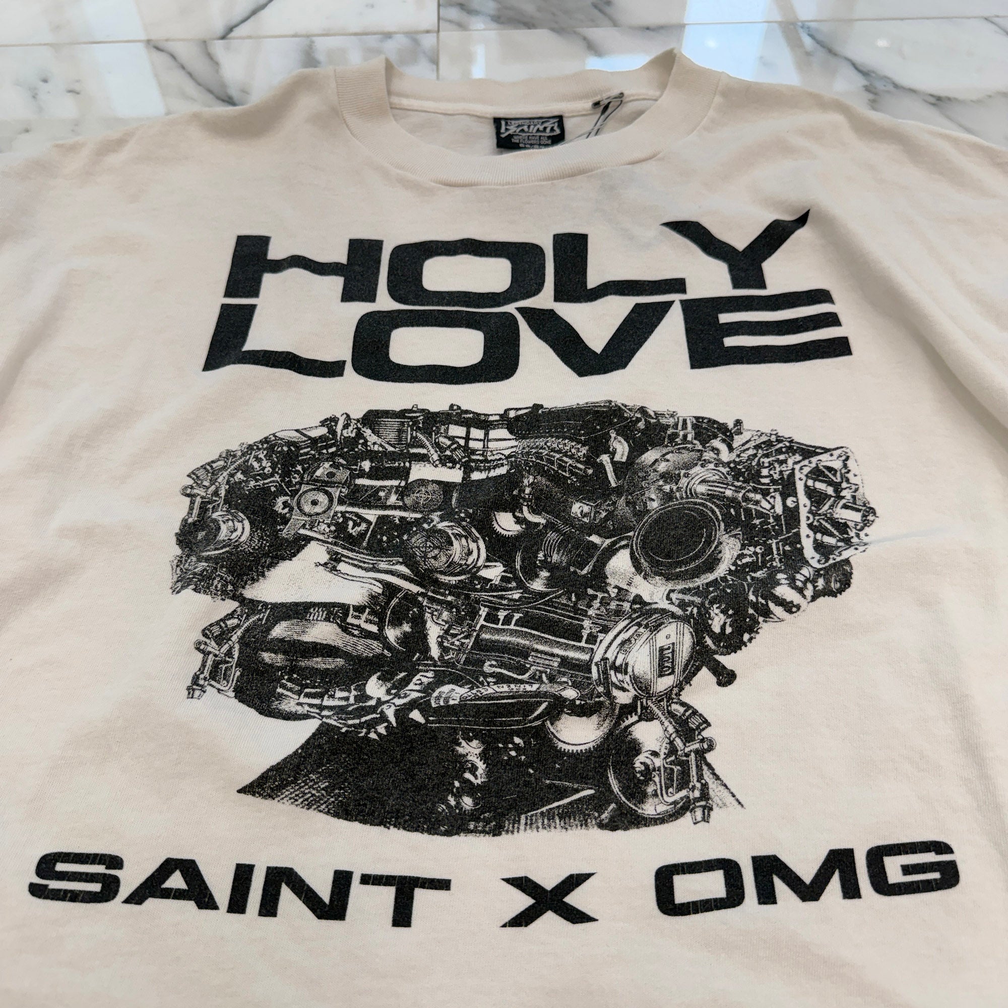 SAINT Mxxxxxx × KOSUKE KAWAMURA 2026SS "HOLY LOVE" S/S Tee SM-MK8-0000-C08 Size XXL セントマイケル×河村 康輔 "ホーリー・ラブ" 半袖Tシャツ サイズXXL