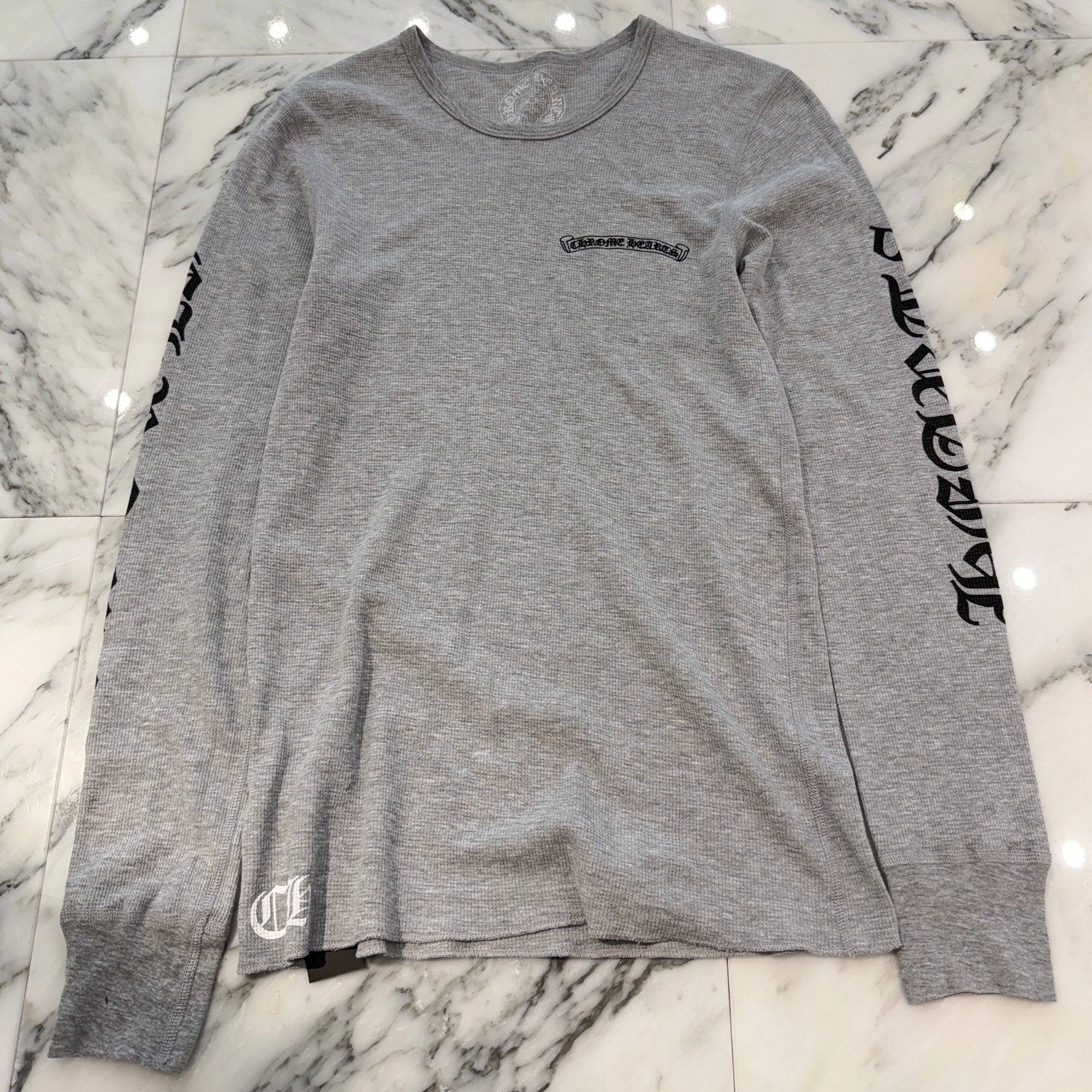 CHROME HEARTS 2025SS Scroll Label Arm Logo Print Thermal Long Sleeve Tee Size M クロムハーツ スクロールラベル アームロゴプリント サーマル ロングスリーブ Tシャツ サイズM