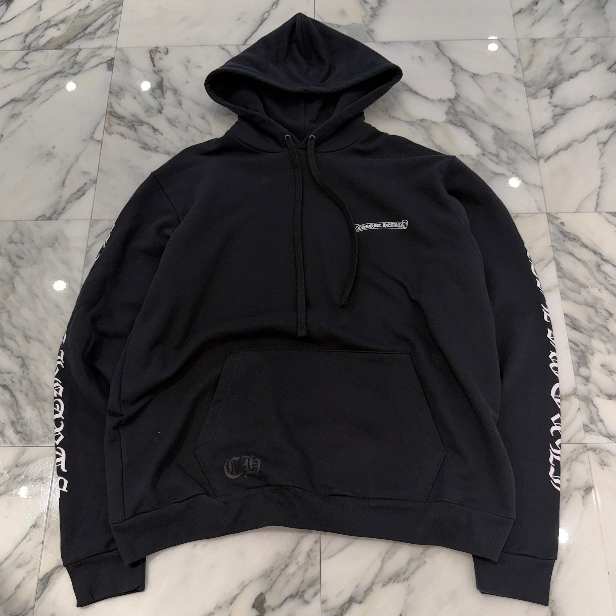 CHROME HEARTS Back Scroll Label Logo Pullover Hoodie Size L クロムハーツ バックスクロールラベルロゴ プルオーバーフーディー サイズL
