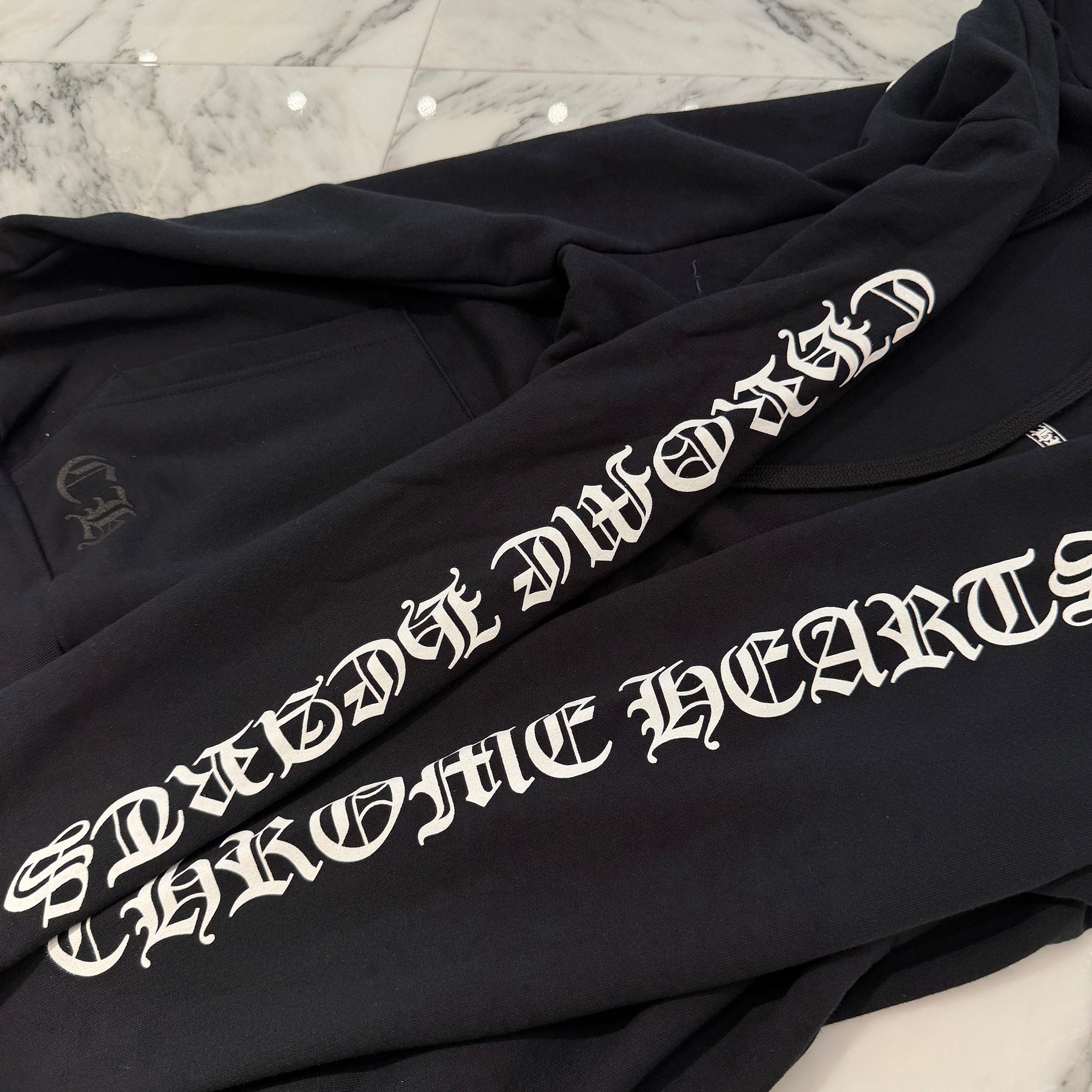 CHROME HEARTS Back Scroll Label Logo Pullover Hoodie Size L クロムハーツ バックスクロールラベルロゴ プルオーバーフーディー サイズL