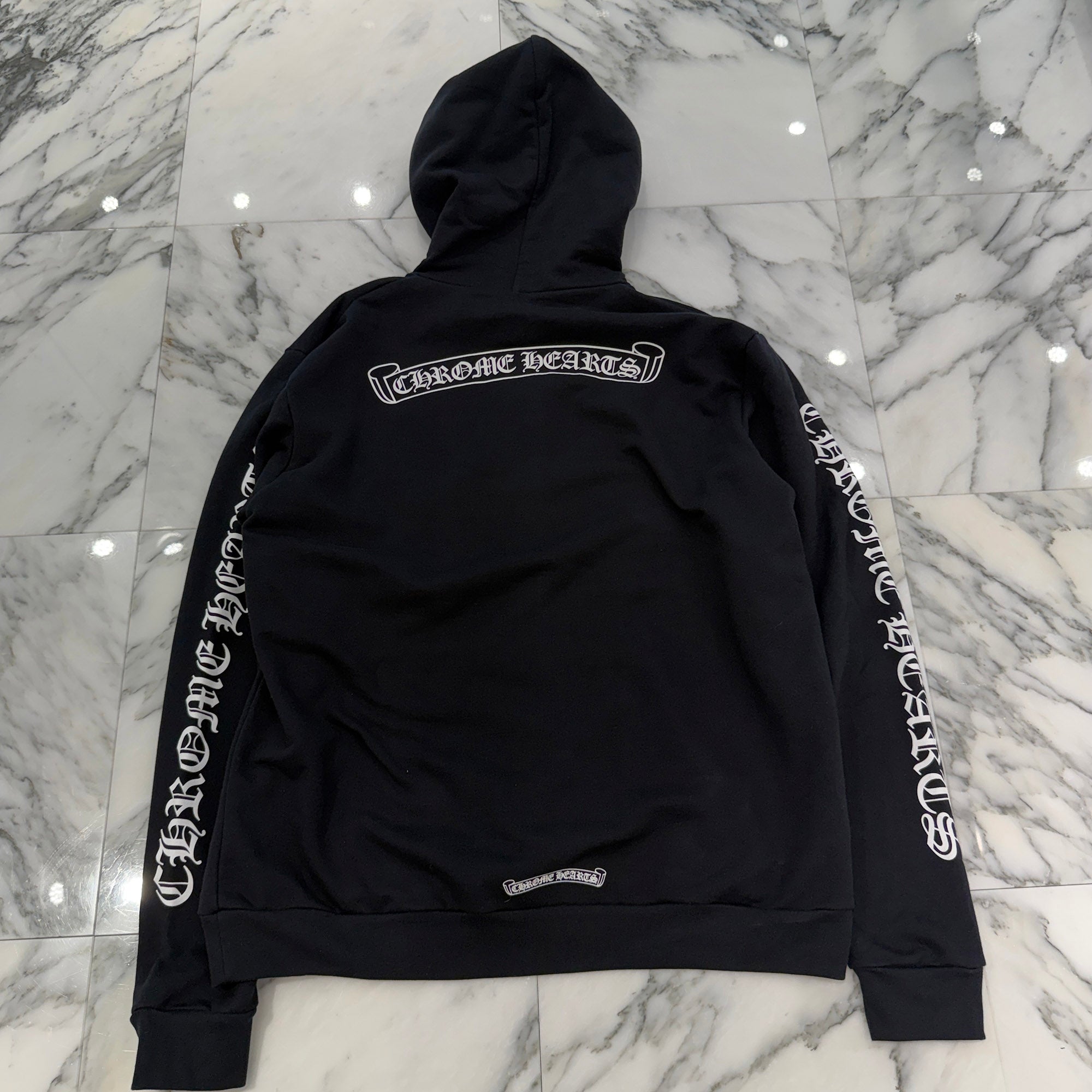 CHROME HEARTS Back Scroll Label Logo Pullover Hoodie Size L クロムハーツ バックスクロールラベルロゴ プルオーバーフーディー サイズL