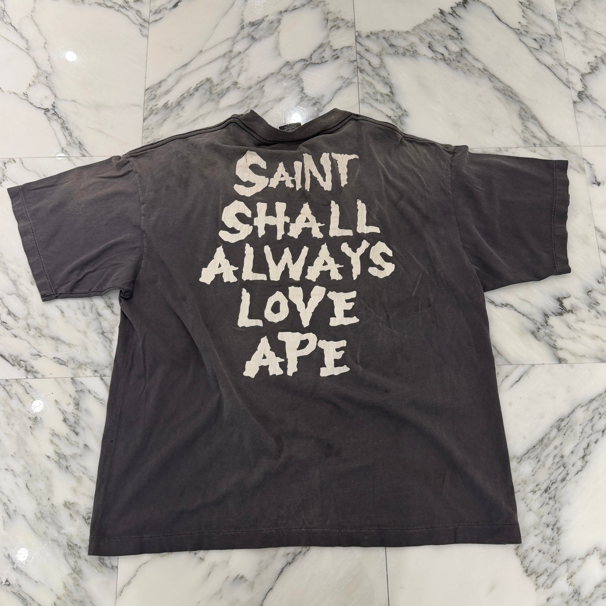 SAINT Mxxxxxx x A BATHING APE 2026SS "ALWAYS LOVE" S/S Tee SM-MK8-0000-C49 Size 2XL セントマイケル×ア・ベイシング・エイプ "オールウェイズ ラヴ" 半袖Tシャツ サイズ2XL