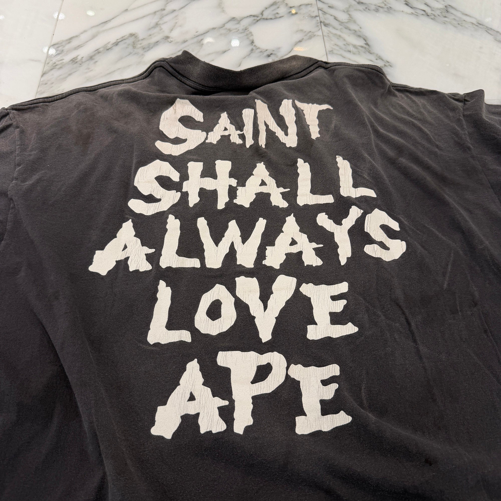 SAINT Mxxxxxx x A BATHING APE 2026SS "ALWAYS LOVE" S/S Tee SM-MK8-0000-C49 Size 2XL セントマイケル×ア・ベイシング・エイプ "オールウェイズ ラヴ" 半袖Tシャツ サイズ2XL
