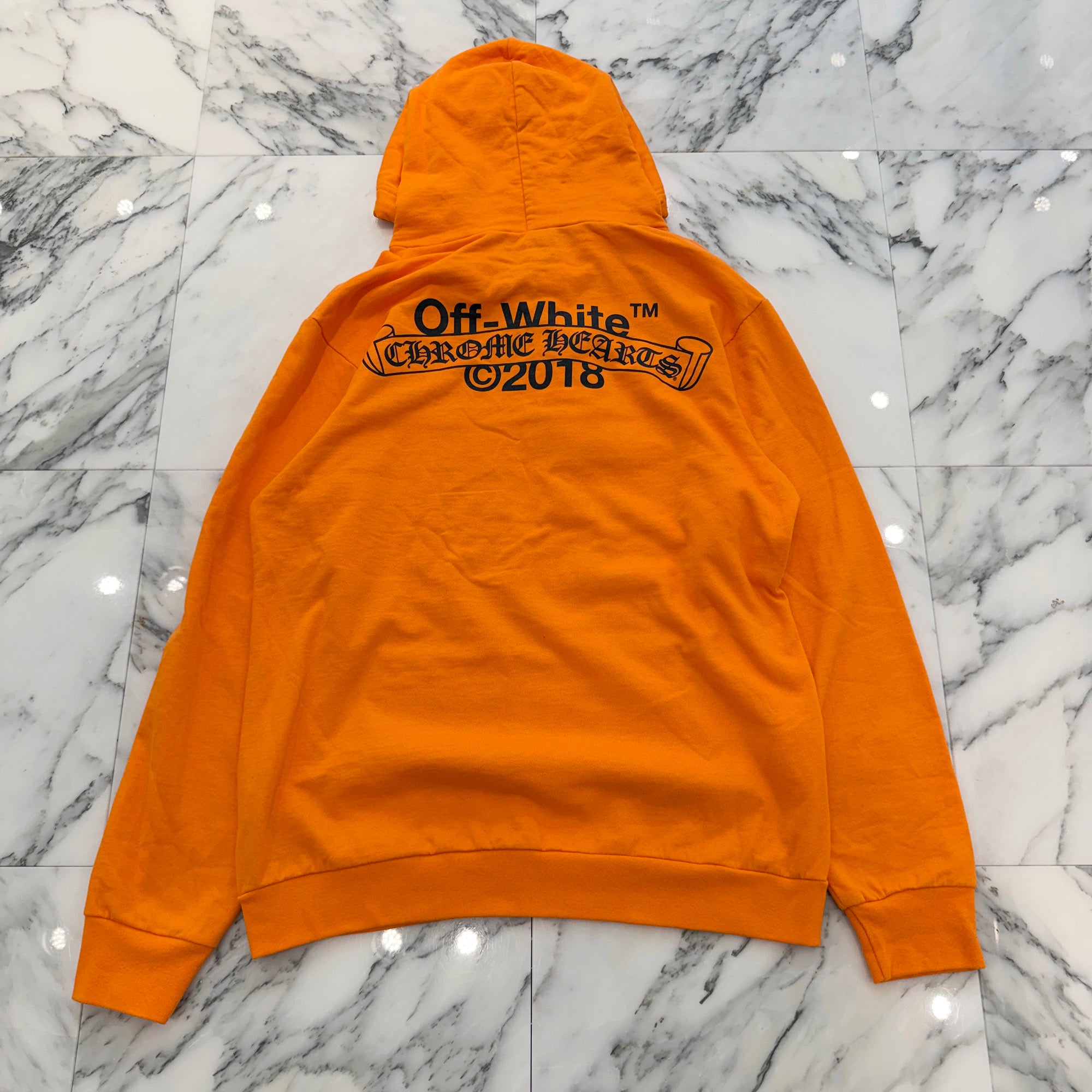 CHROME HEARTS × OFF-WHITE 2018SS HD PLVR V Size XXL クロムハーツ×オフホワイト プルオーバーフーディ サイズXXL