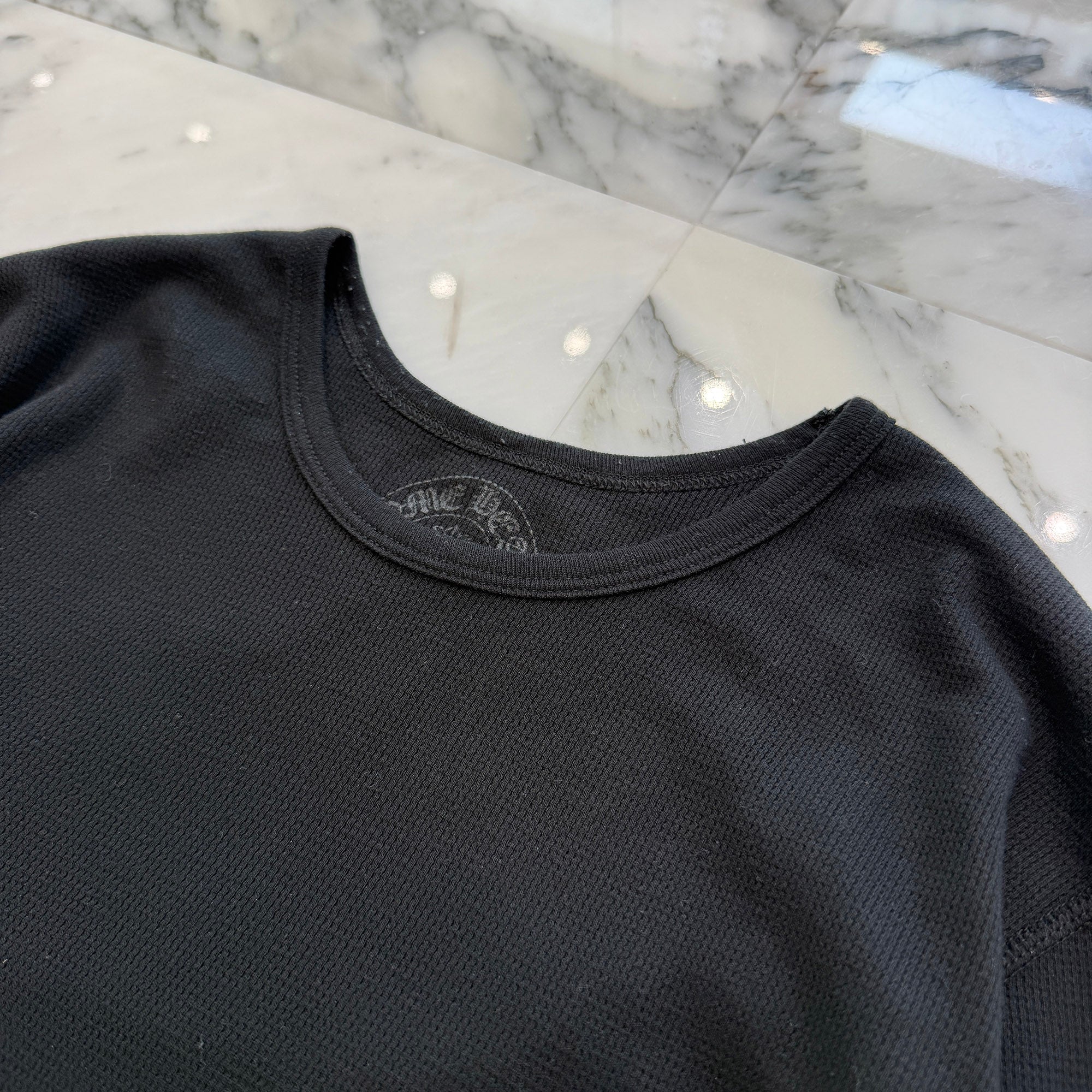 CHROME HEARTS × DEADLY DOLL Horseshoe Thermel Long Sleeve Tee Size L クロムハーツ × デッドリードール ホースシュー サーマル ロングスリーブTシャツ サイズL