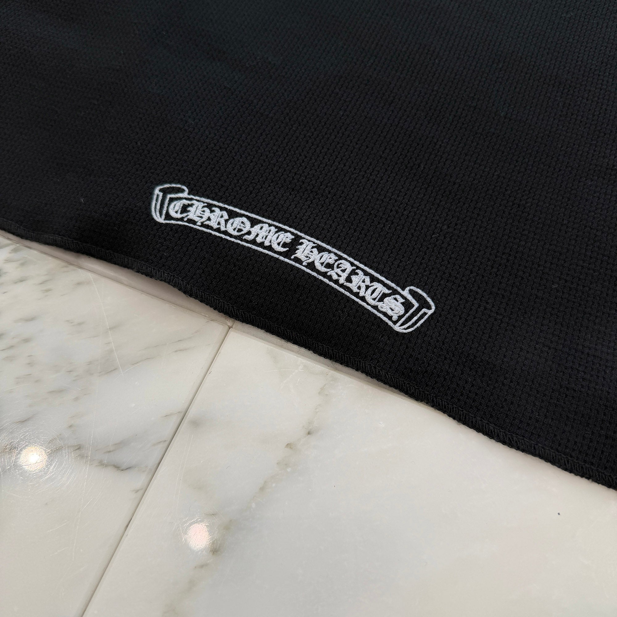 CHROME HEARTS × DEADLY DOLL Horseshoe Thermel Long Sleeve Tee Size L クロムハーツ × デッドリードール ホースシュー サーマル ロングスリーブTシャツ サイズL